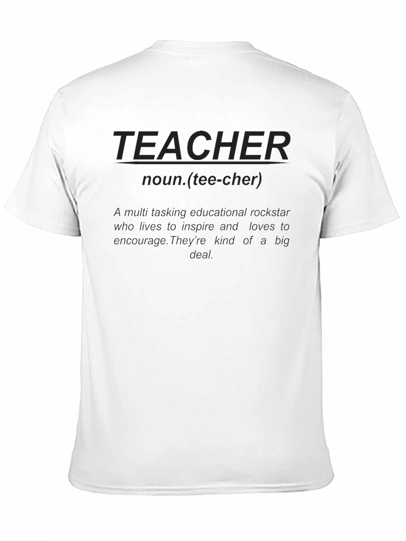 Teacher Definition Black T-Shirt