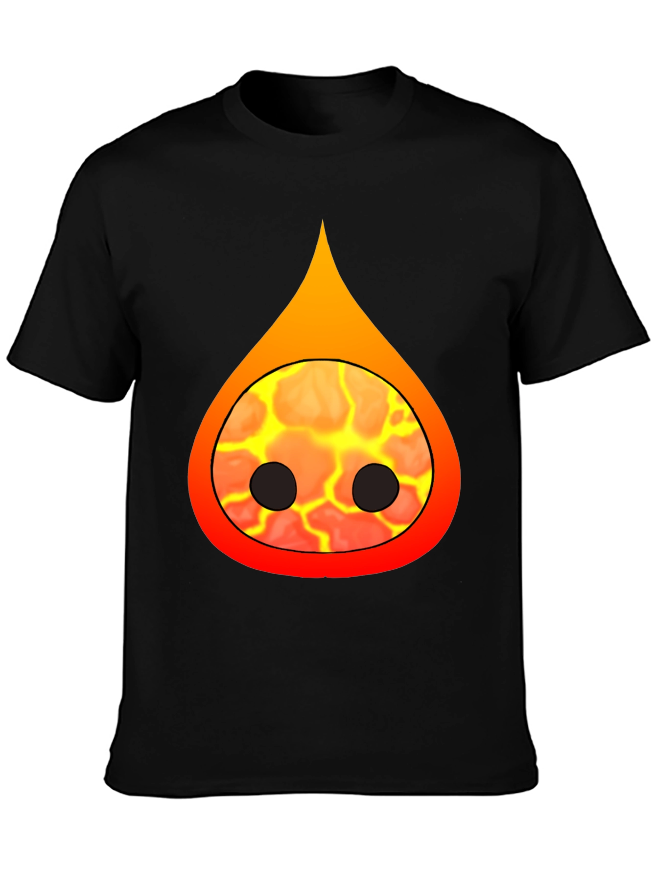 Flame Character Black T-Shirt