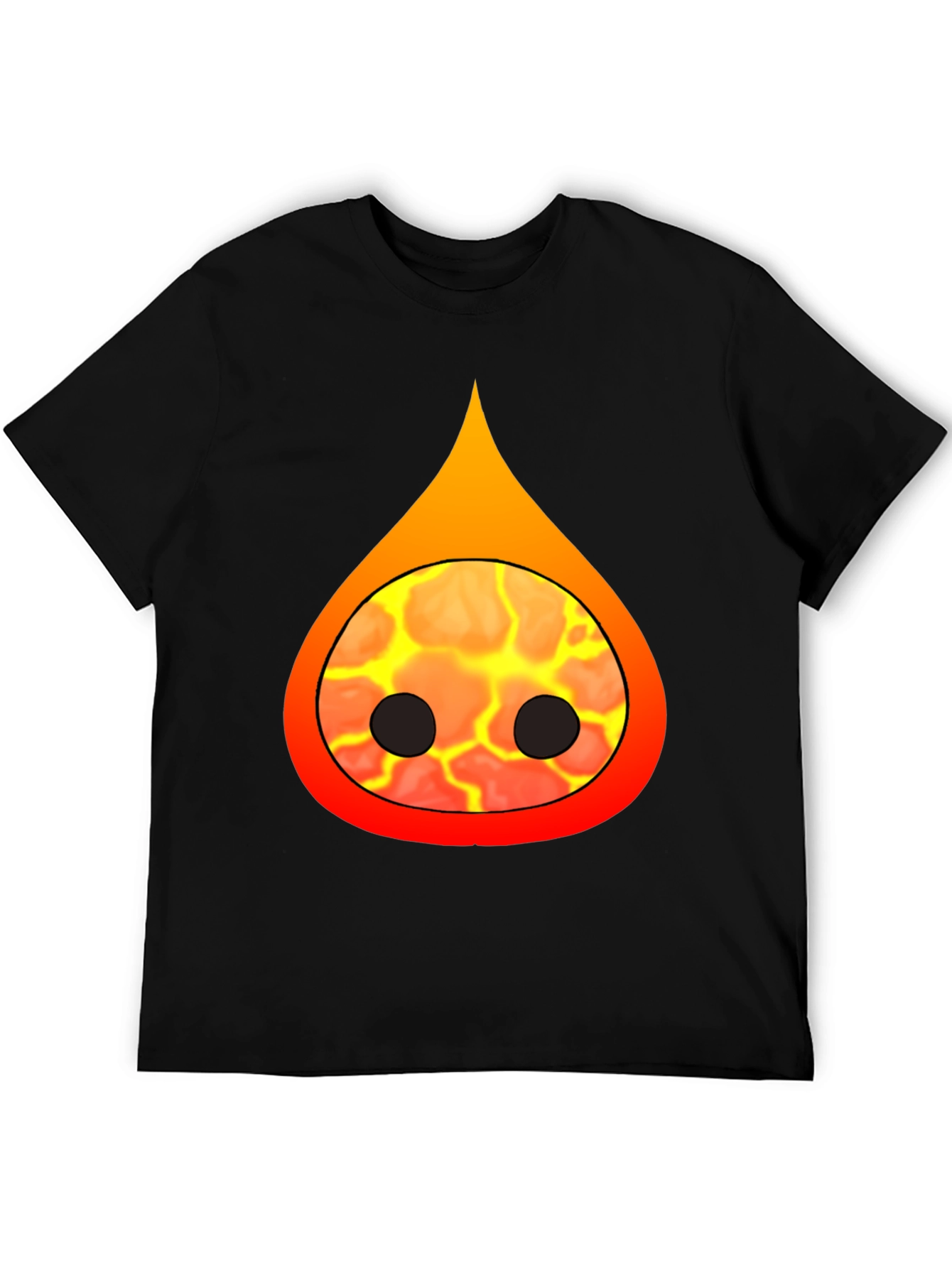 Flame Character Black T-Shirt