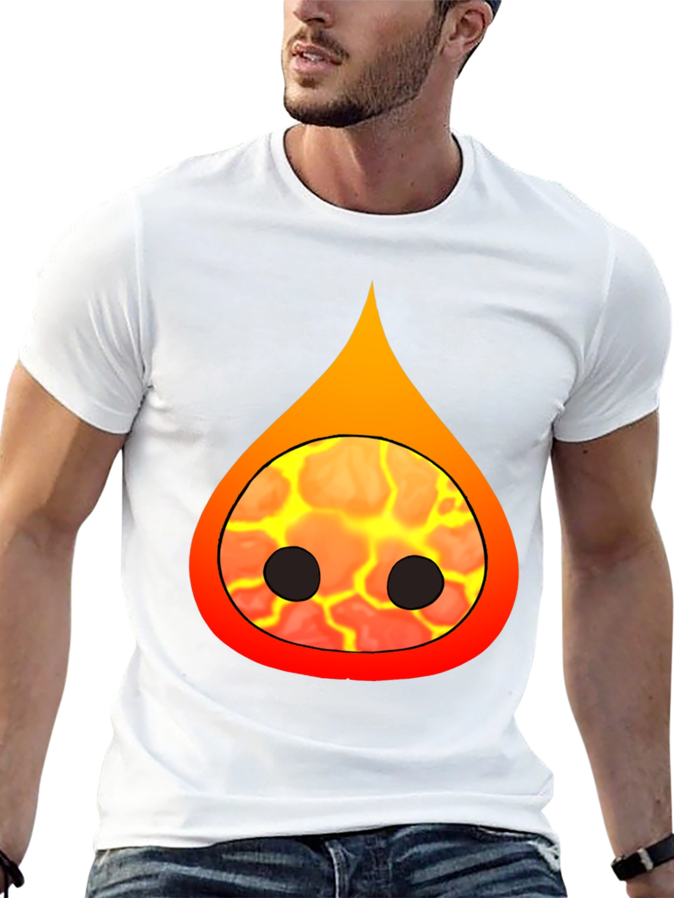Flame Character Black T-Shirt