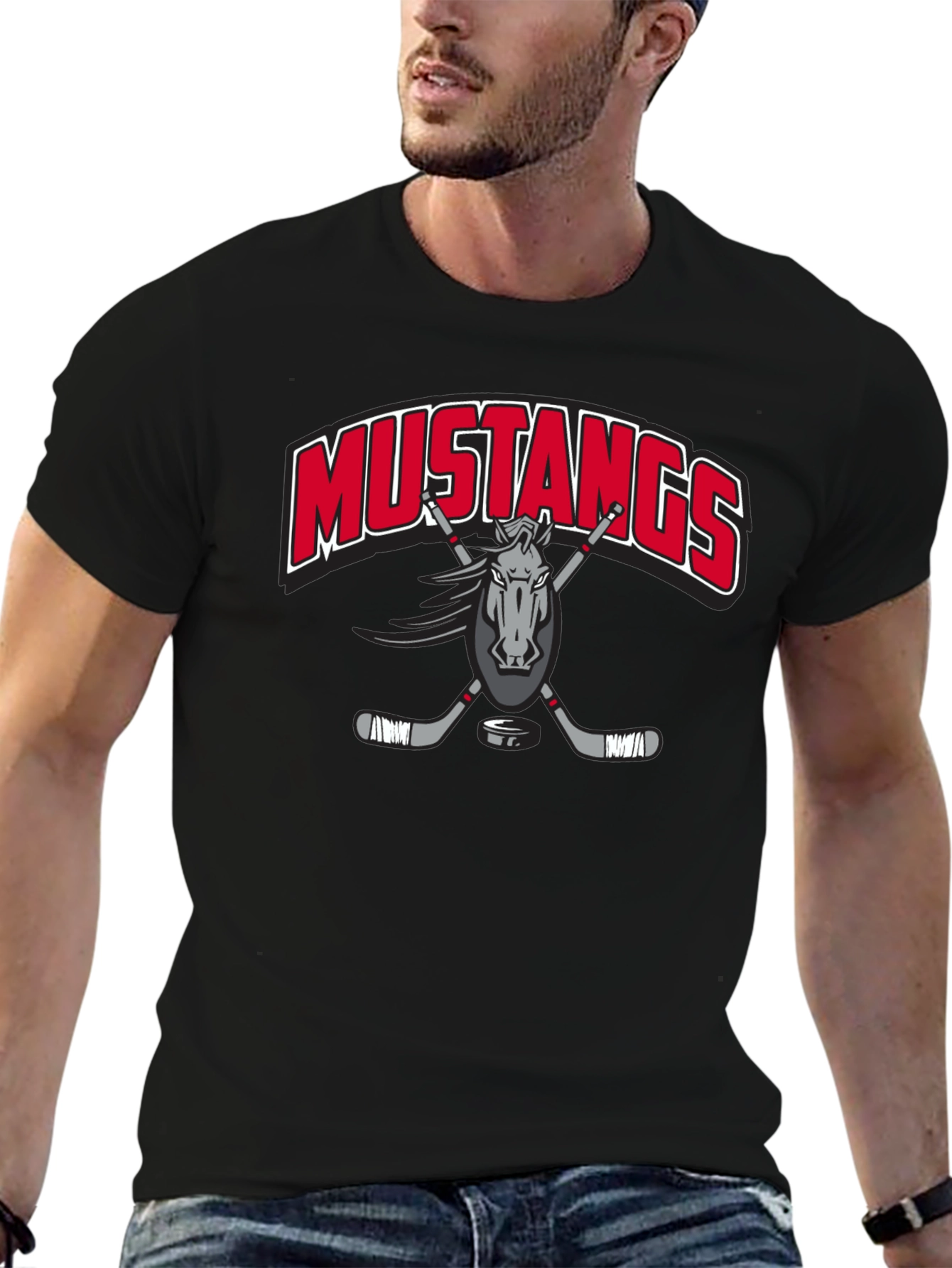 Mustangs Hockey Graphic T-Shirt