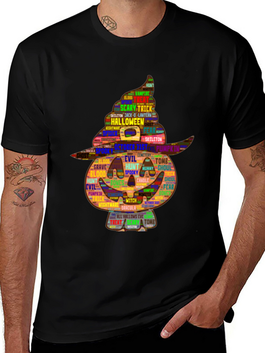 Halloween Pumpkin Word Art T-Shirt
