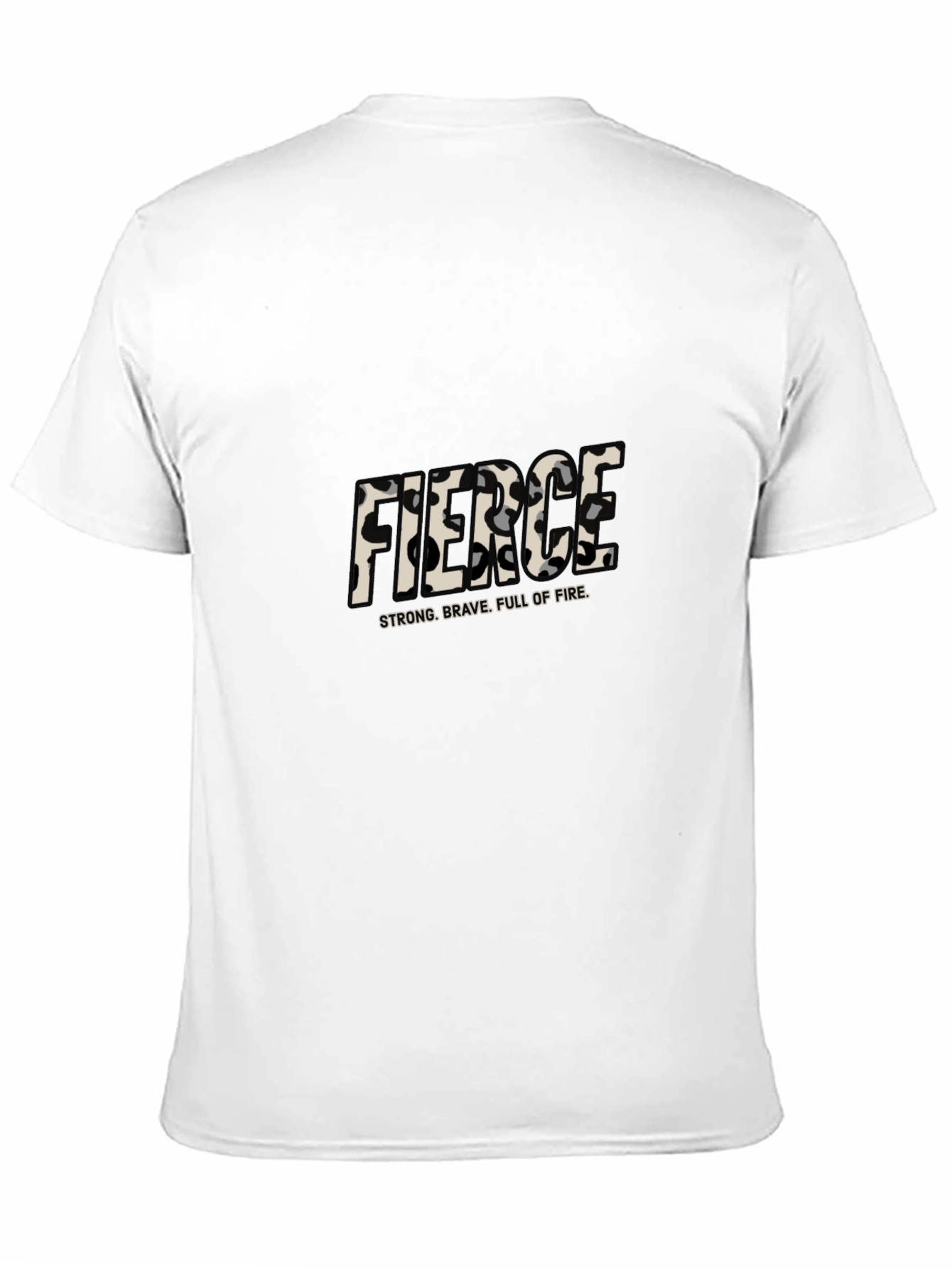 Fierce Print Black T-Shirt