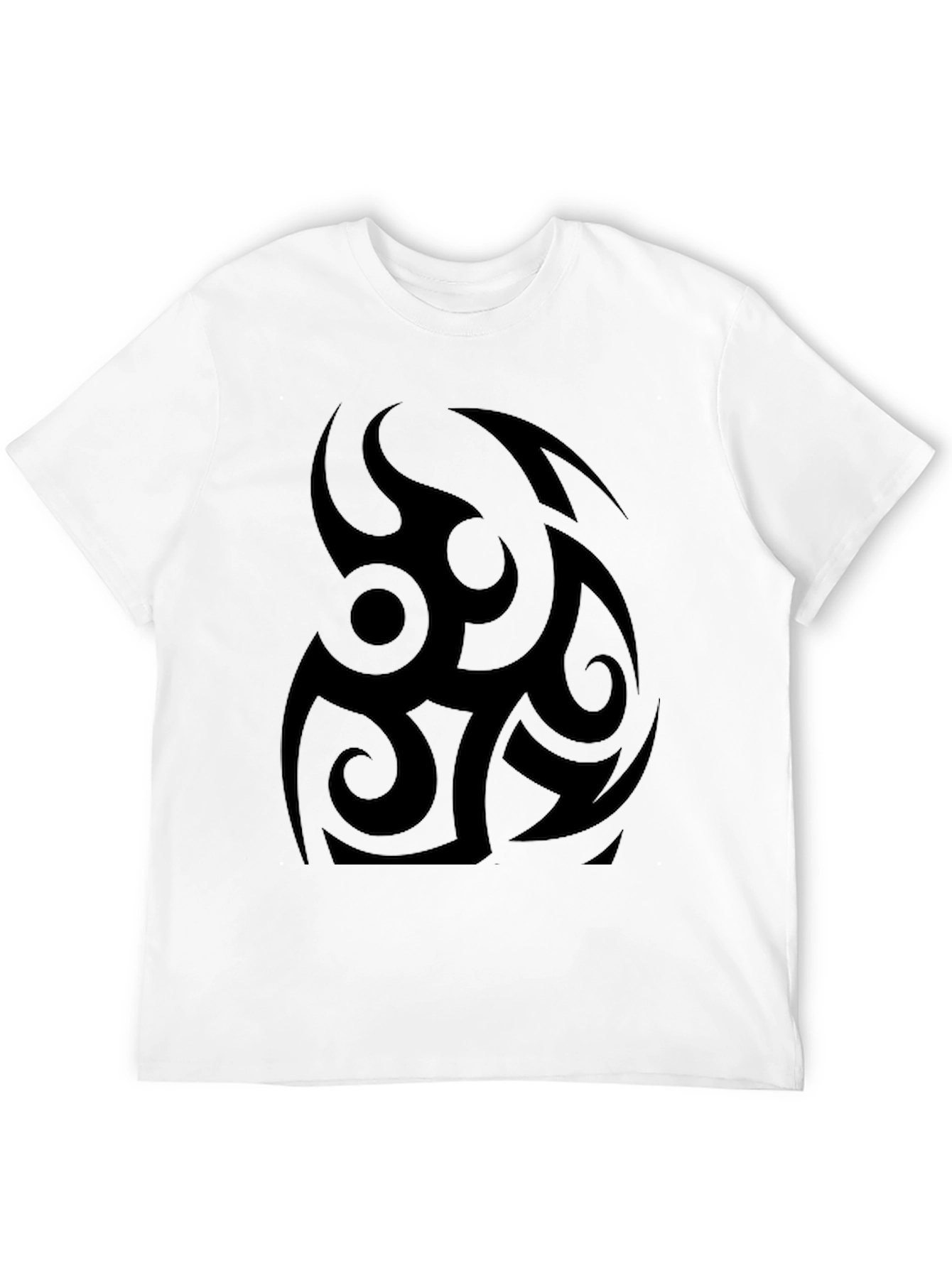 Mens Black Tribal Graphic T-Shirt