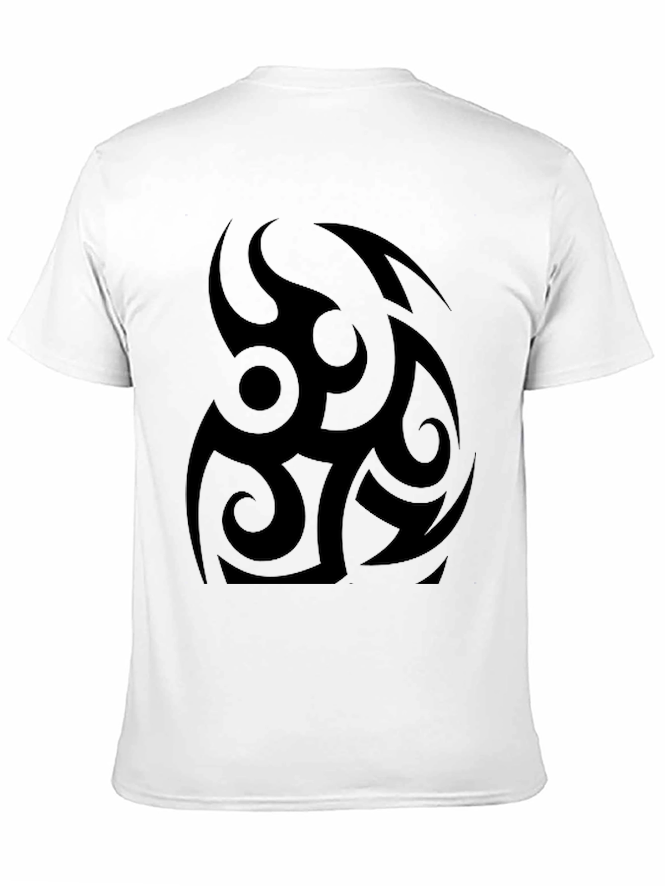 Mens Black Tribal Graphic T-Shirt