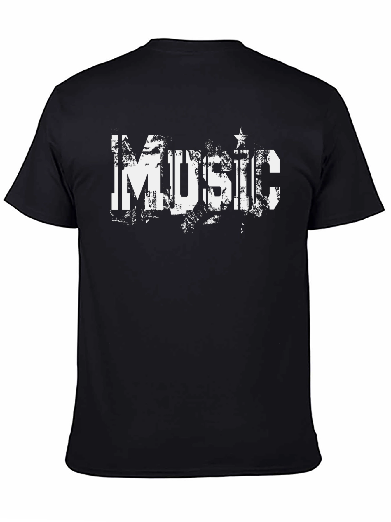 Music Distressed Graphic T-Shirt