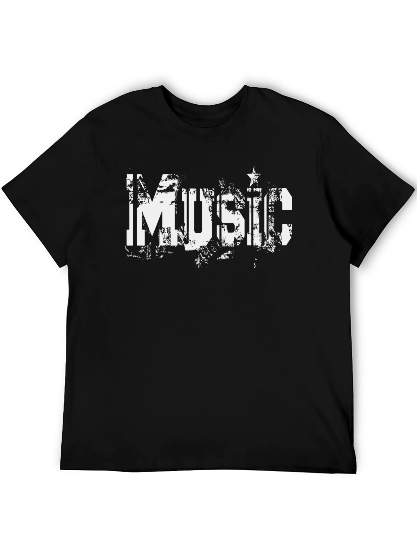 Music Distressed Graphic T-Shirt
