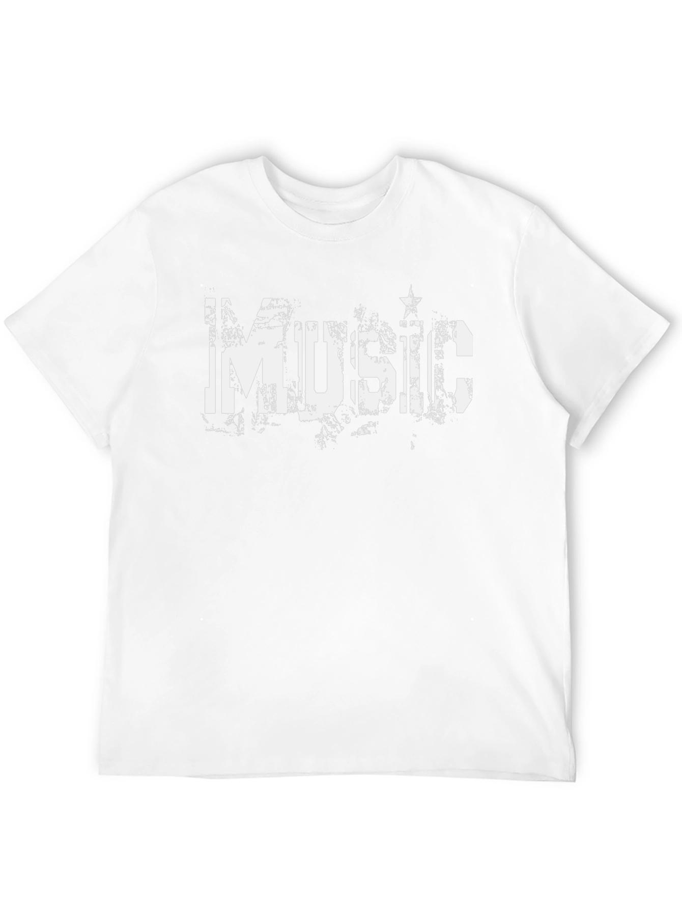 Music Distressed Graphic T-Shirt