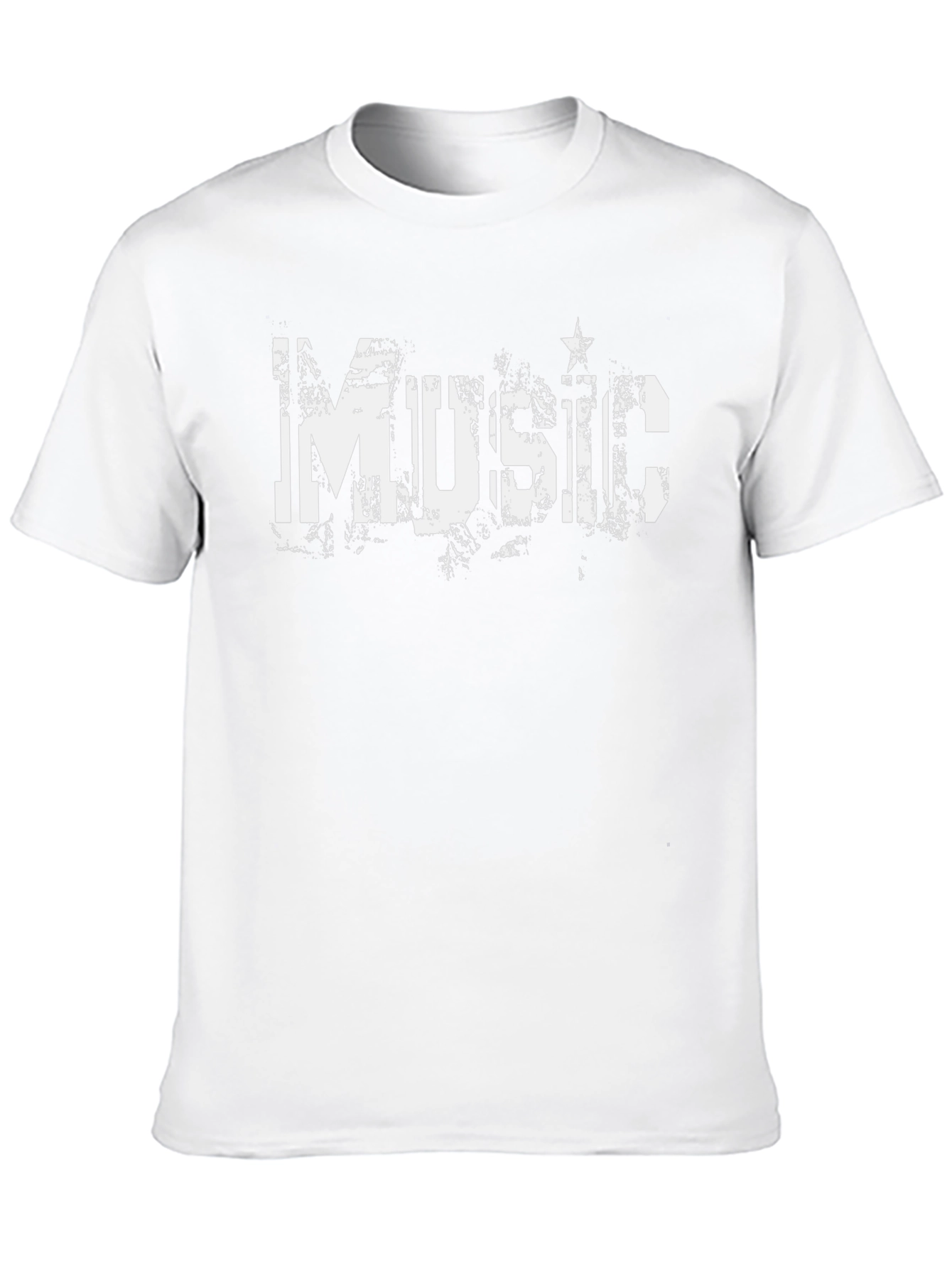 Music Distressed Graphic T-Shirt
