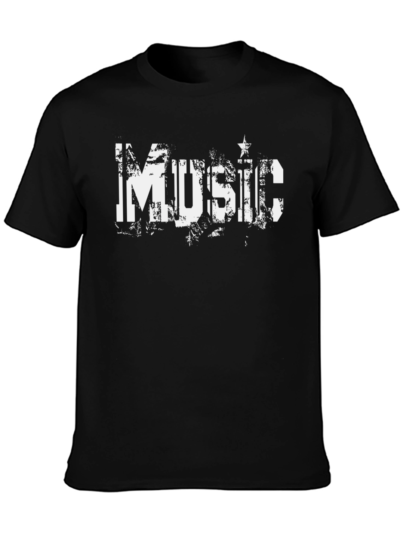Music Distressed Graphic T-Shirt