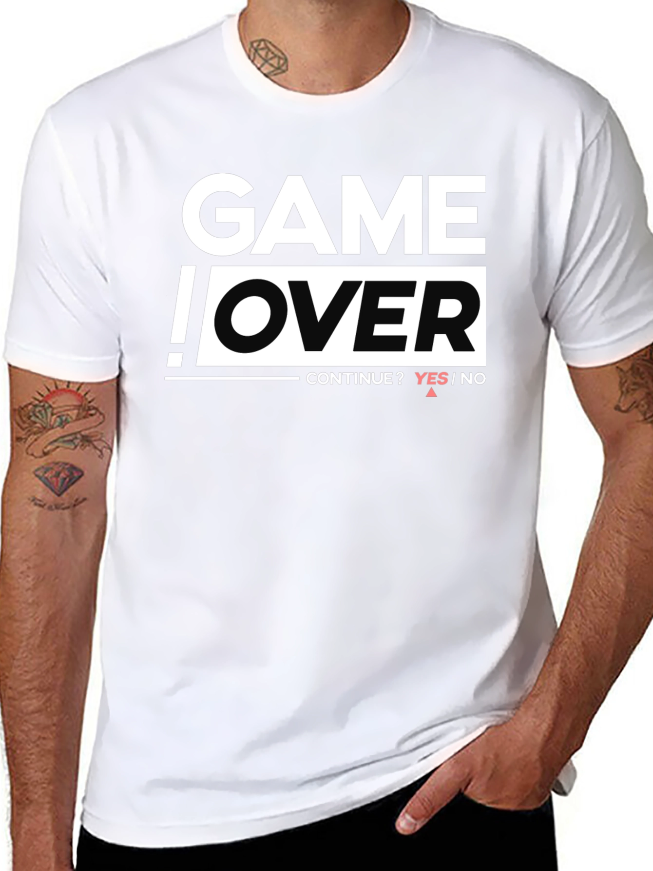 Game Over Continue? Black T-Shirt
