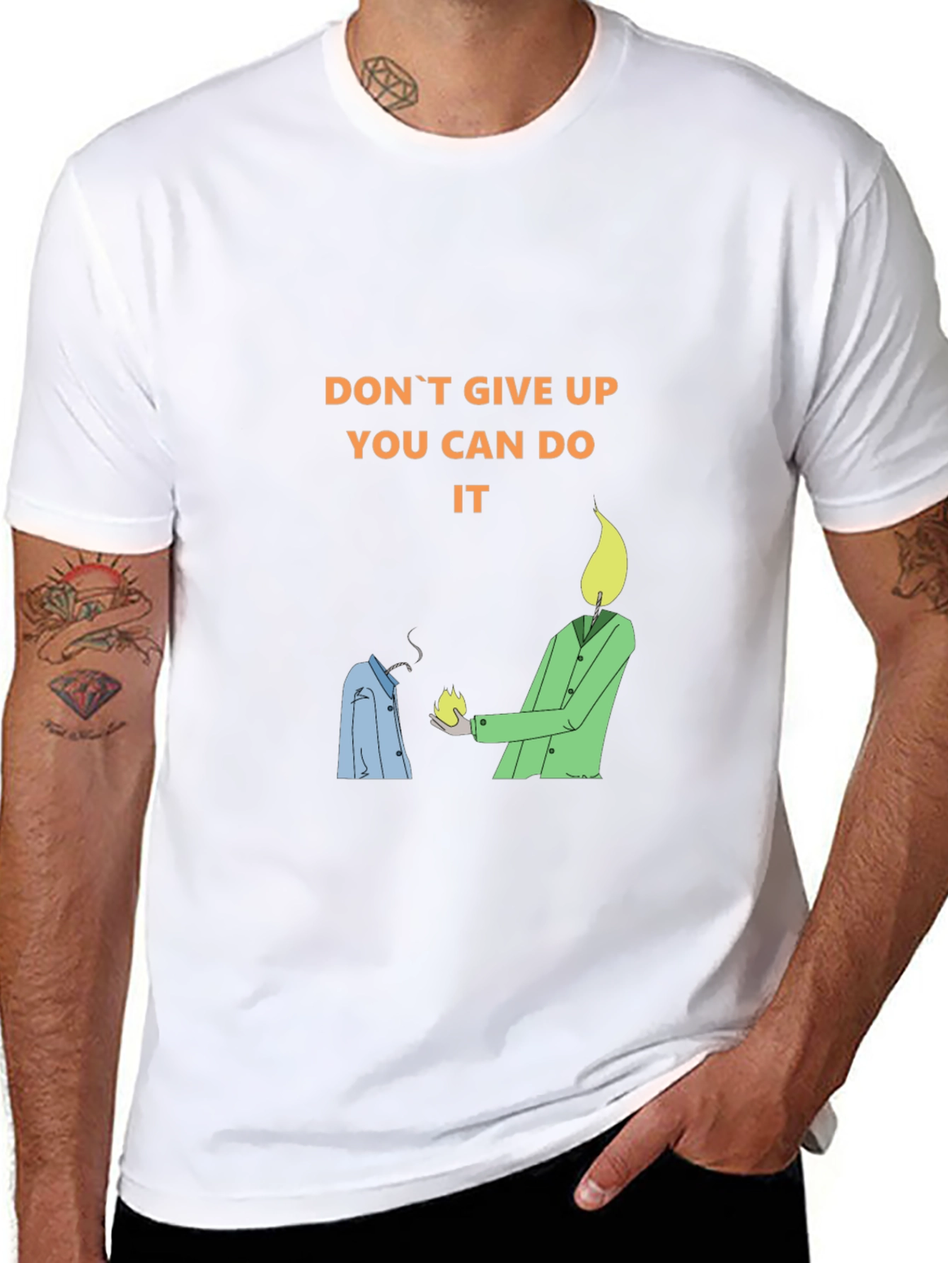 Motivational Graphic Tee - Dont Give Up