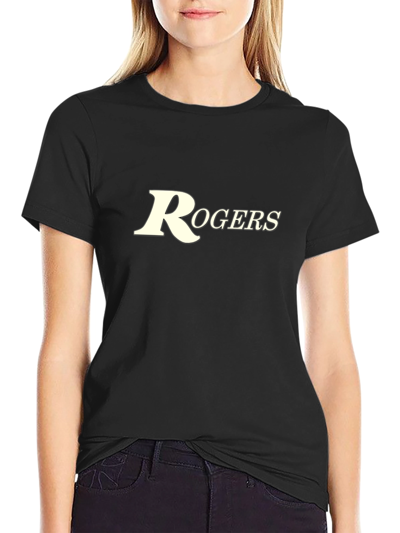 Rogers Tee - Classic Design Black T-Shirt