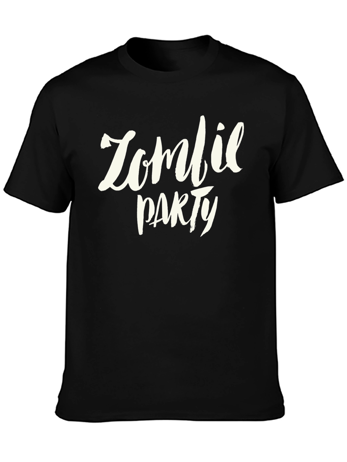 Zombie Party Black T-Shirt