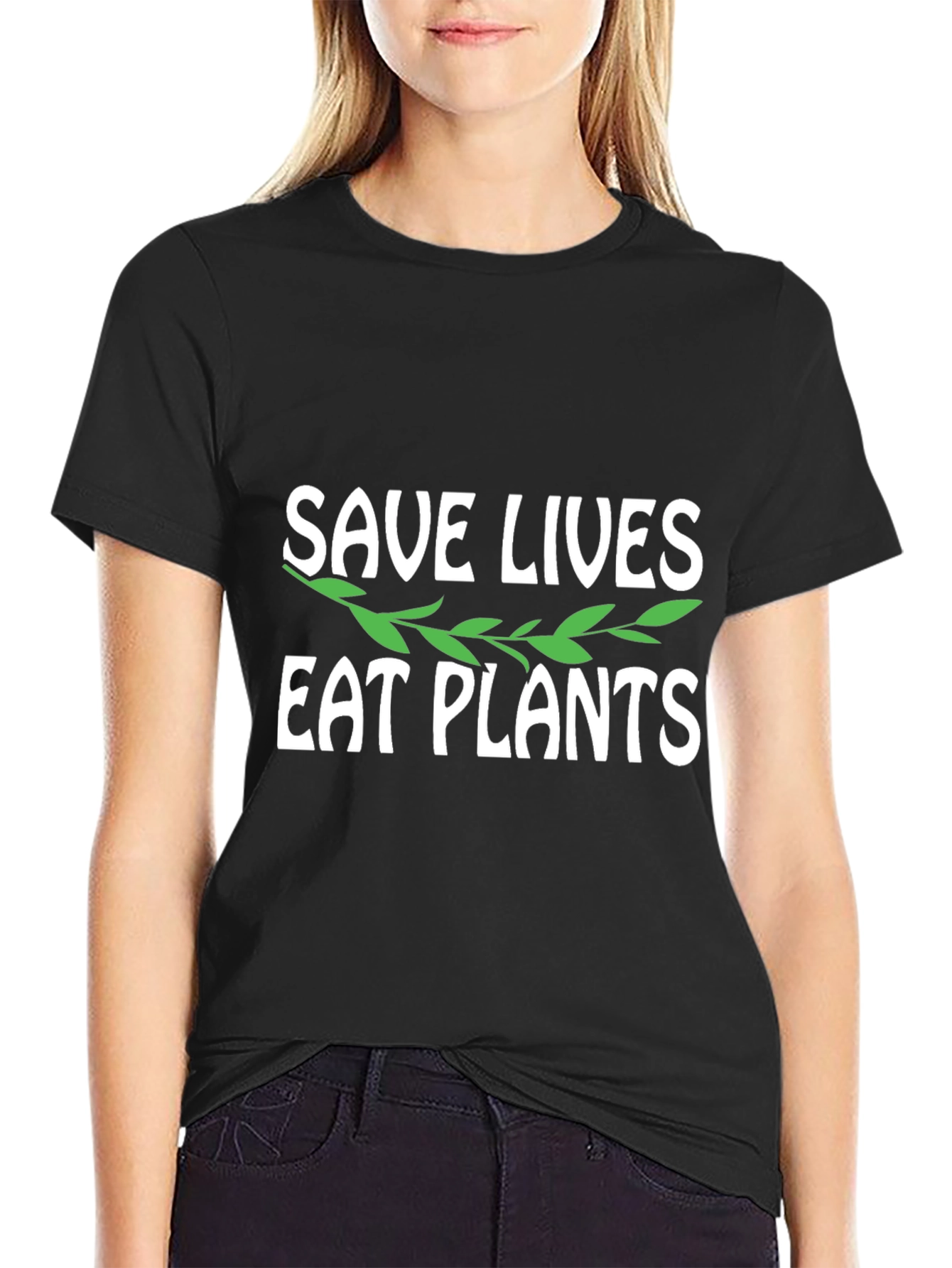 Save Lives Eat Plants Graphic Tee