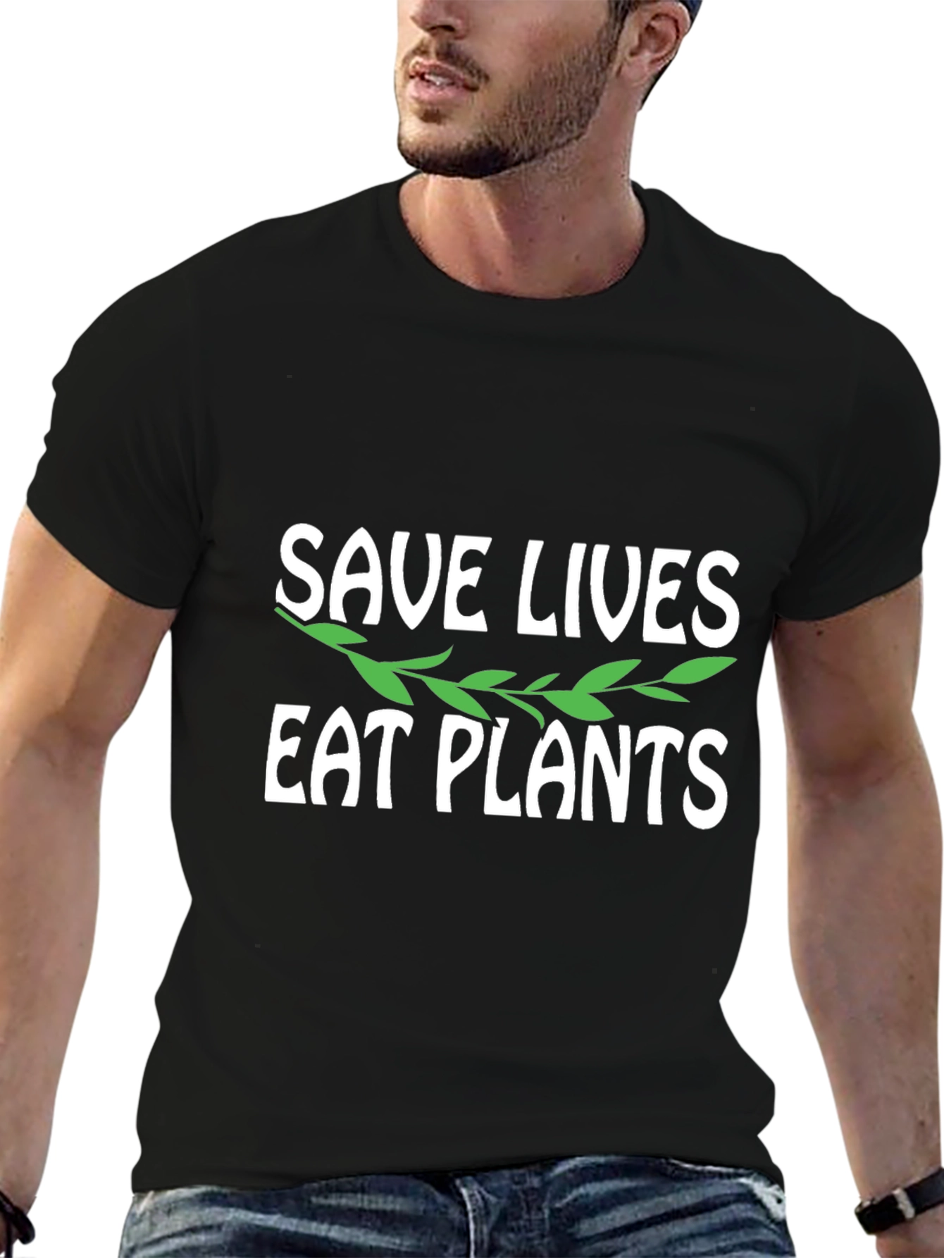 Save Lives Eat Plants Graphic Tee