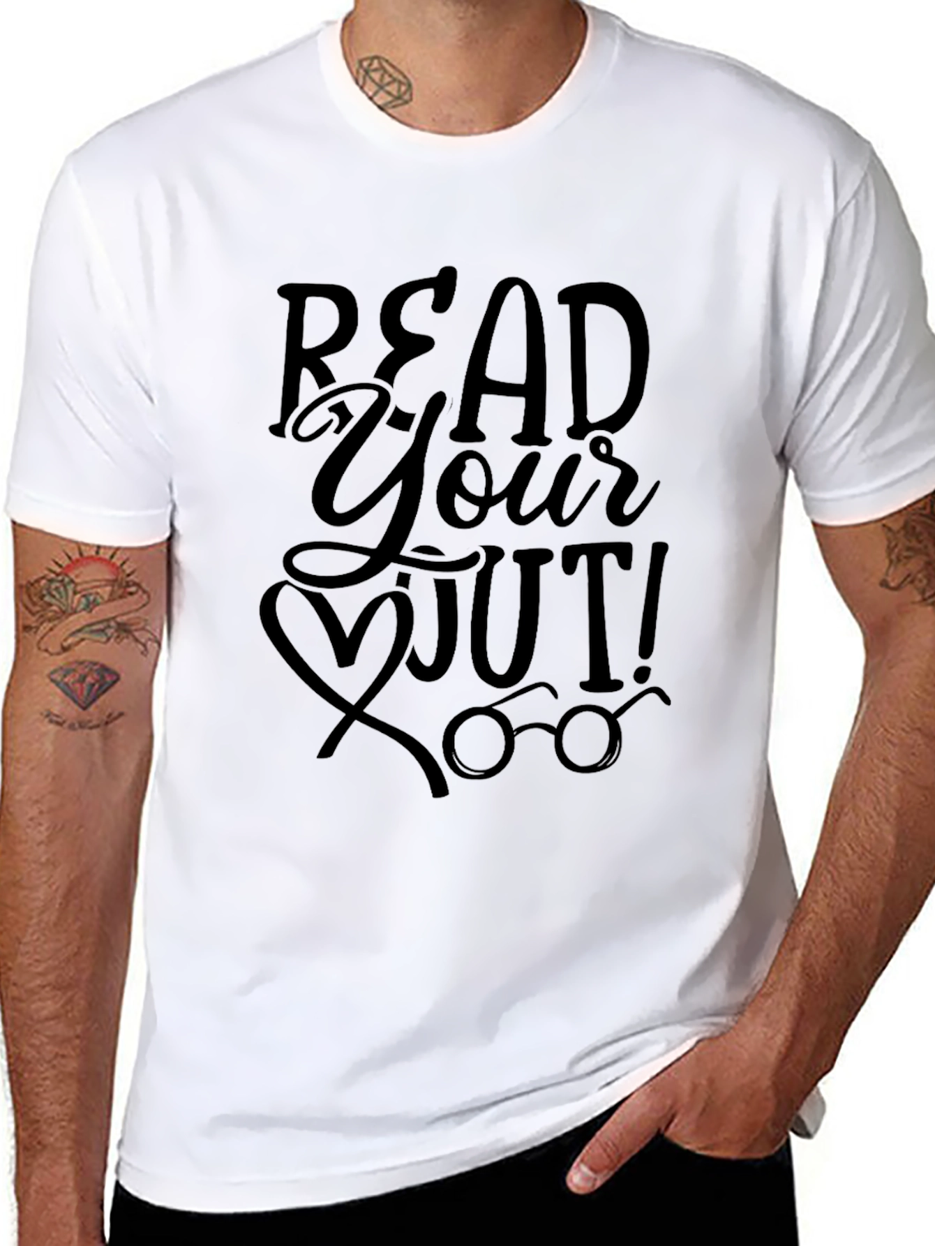 Read Your Heart Out Black T-Shirt