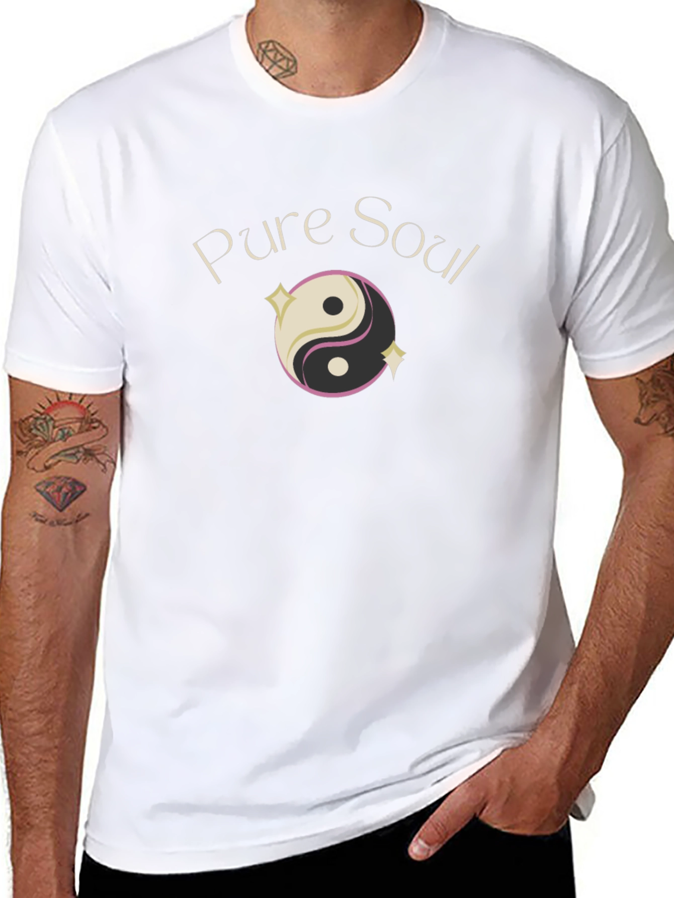 Pure Soul Yin Yang Graphic Tee