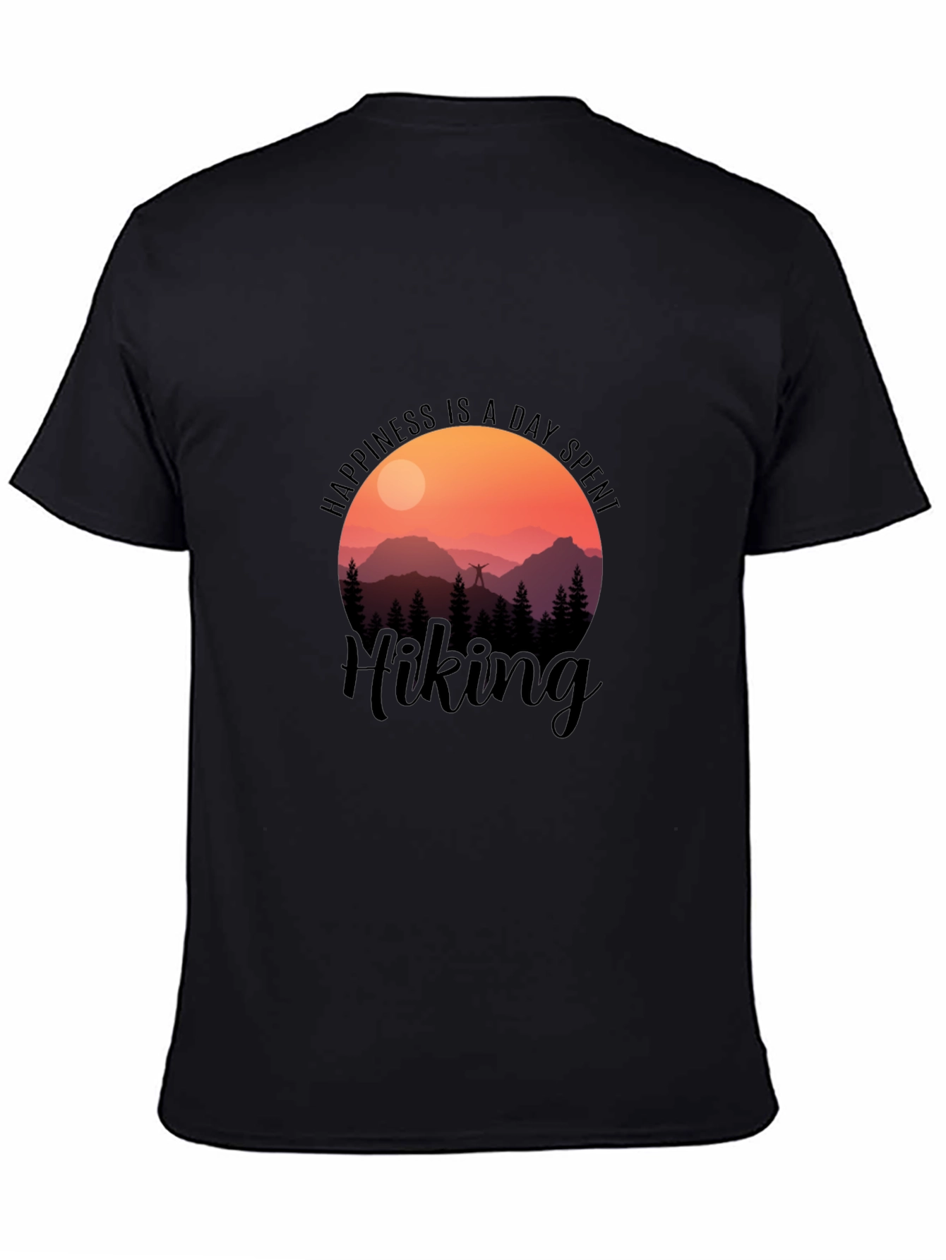 Happiness is a Day Spent Hiking Graphic T-Shirt
