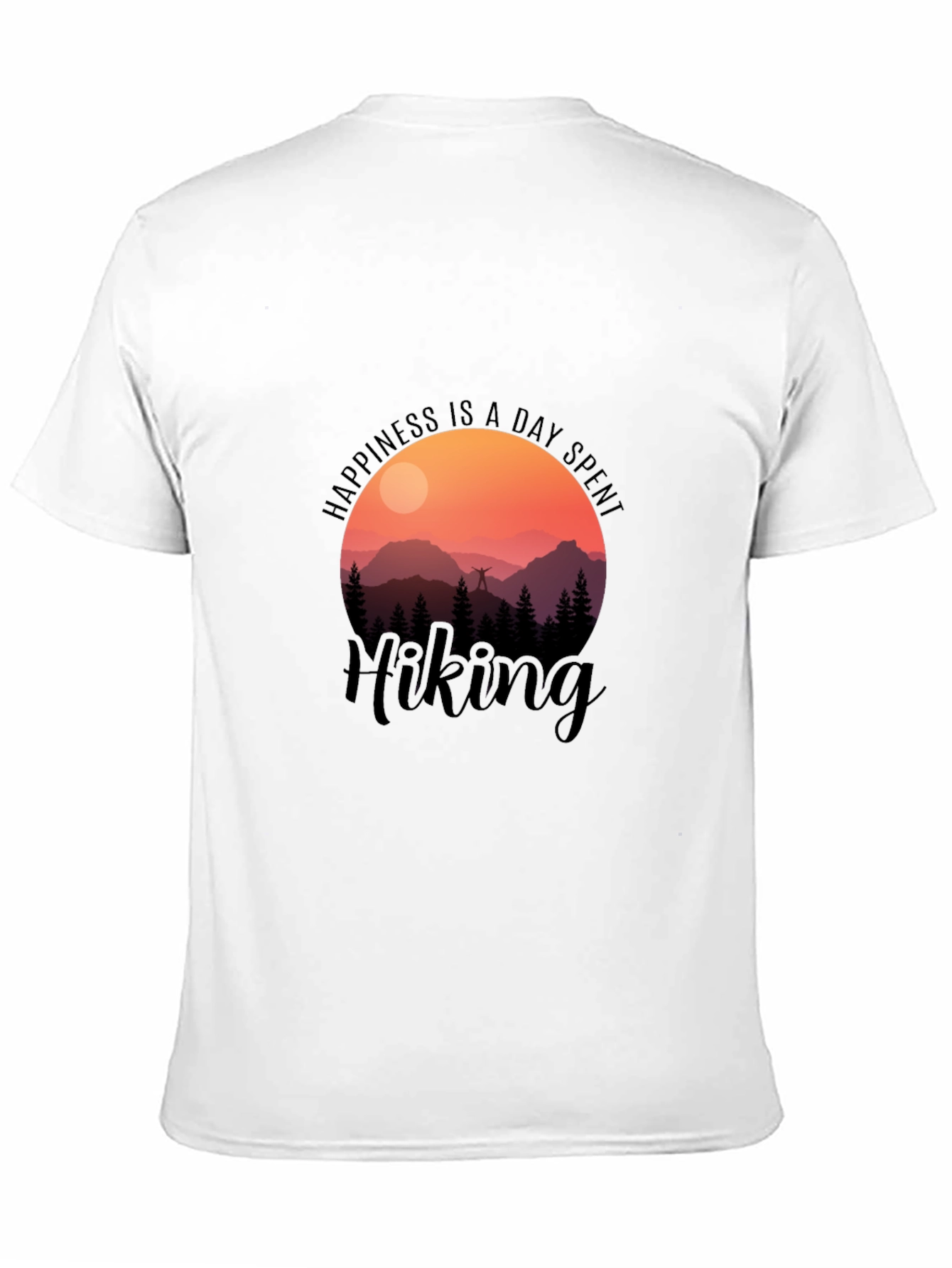 Happiness is a Day Spent Hiking Graphic T-Shirt