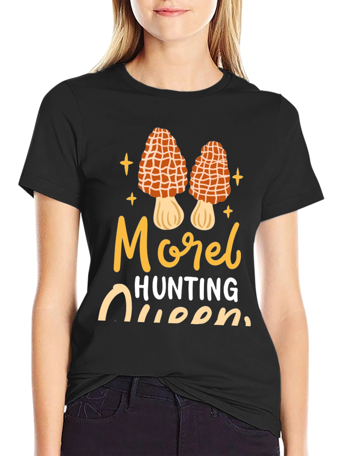 Morel Hunting Queen Graphic Tee