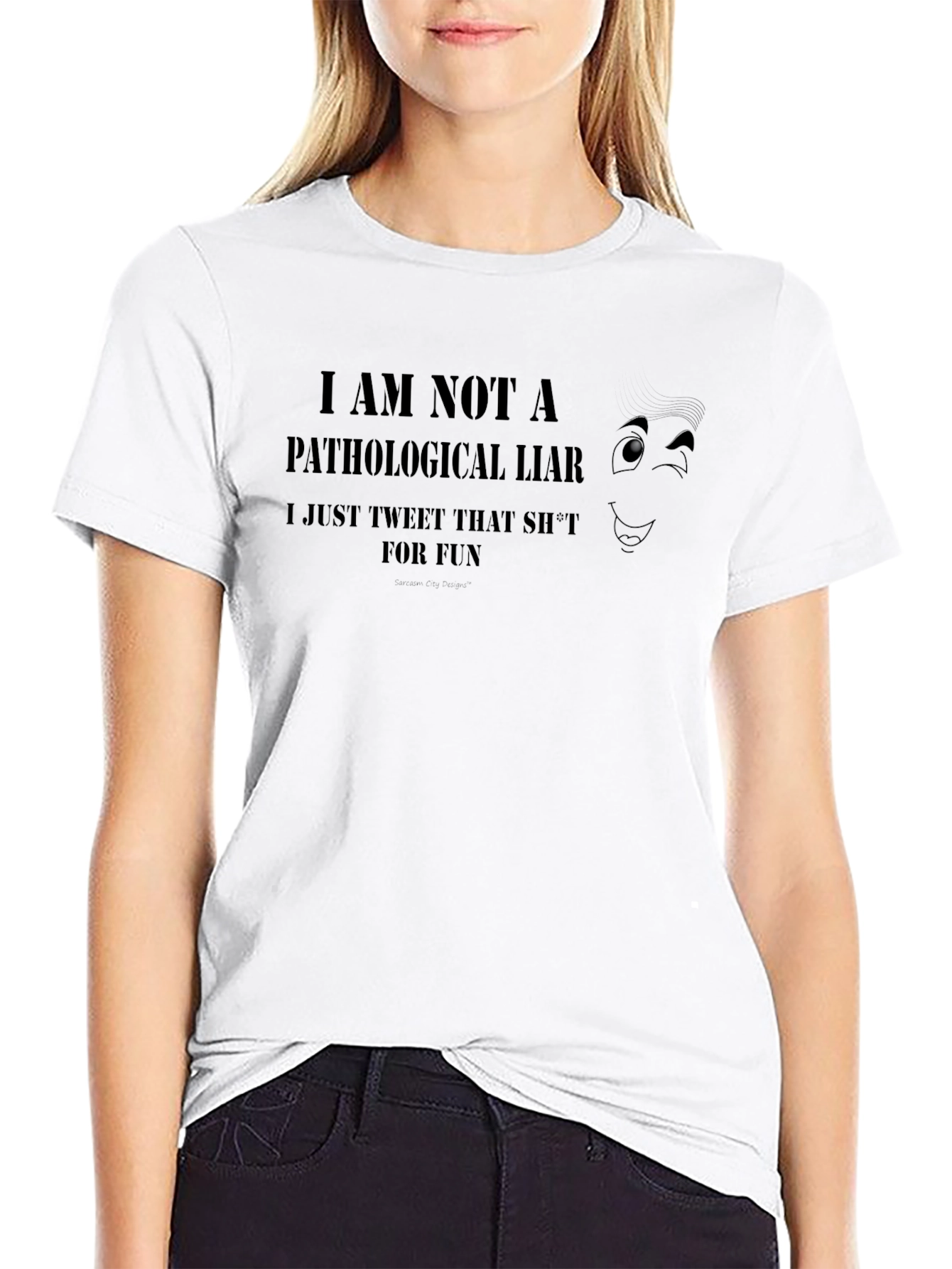 Funny Not a Pathological Liar Graphic Tee
