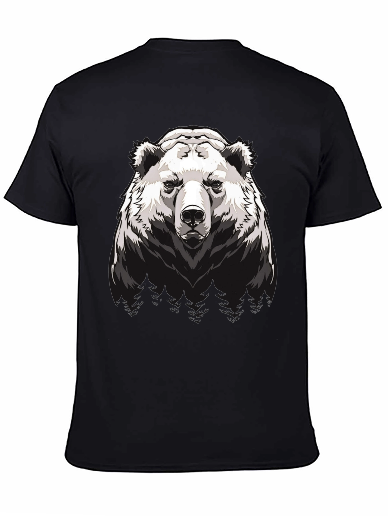 Grizzly Bear Graphic T-Shirt - Mens Black Tee