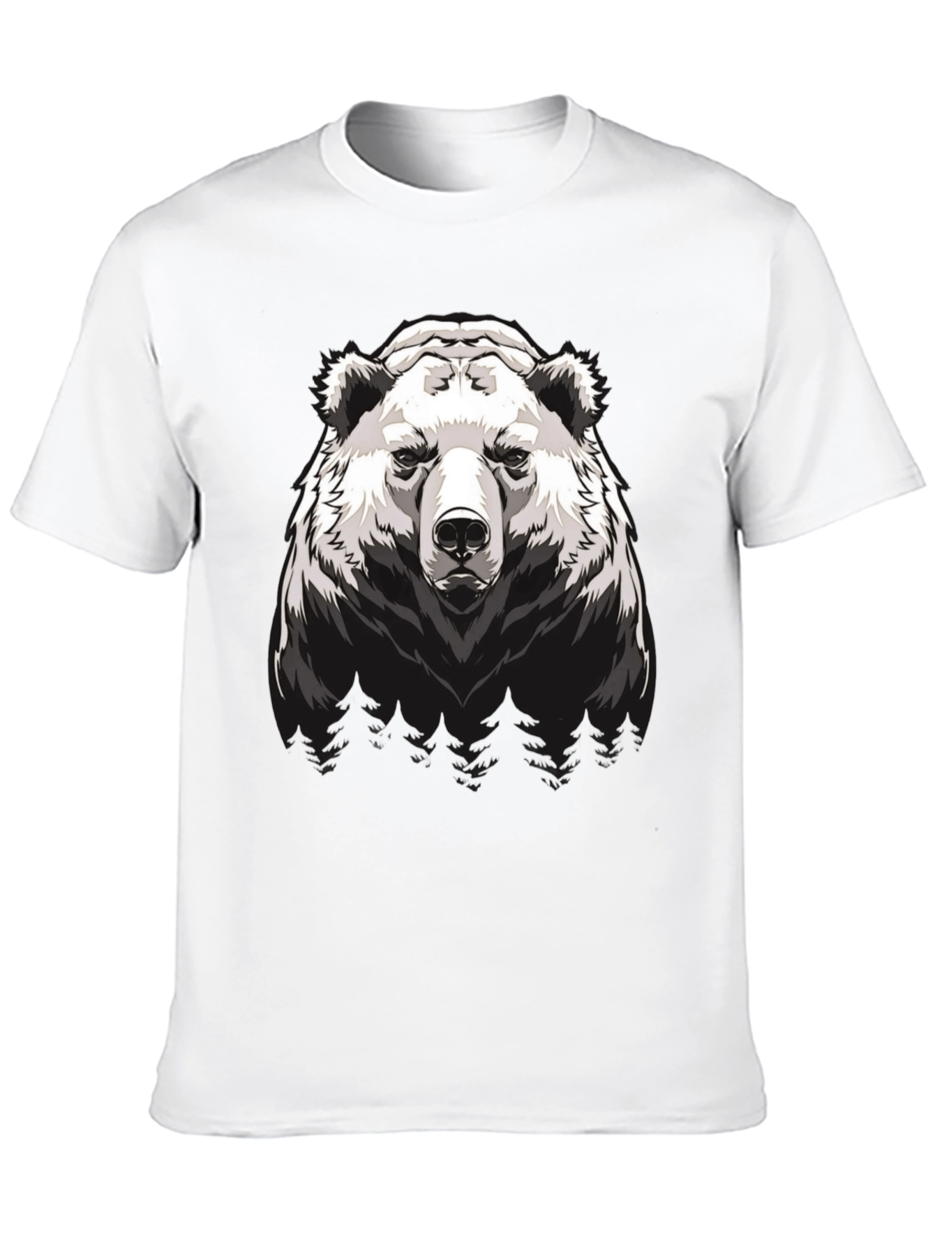 Grizzly Bear Graphic T-Shirt - Mens Black Tee