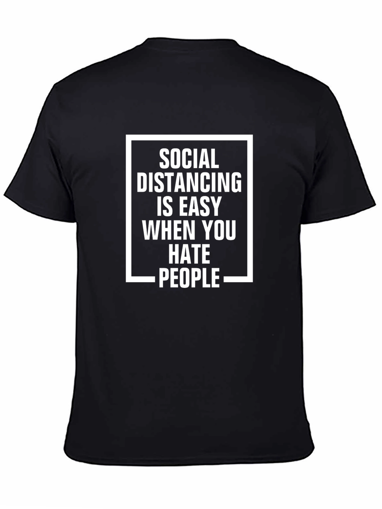 Social Distancing Humor T-Shirt - Hates People