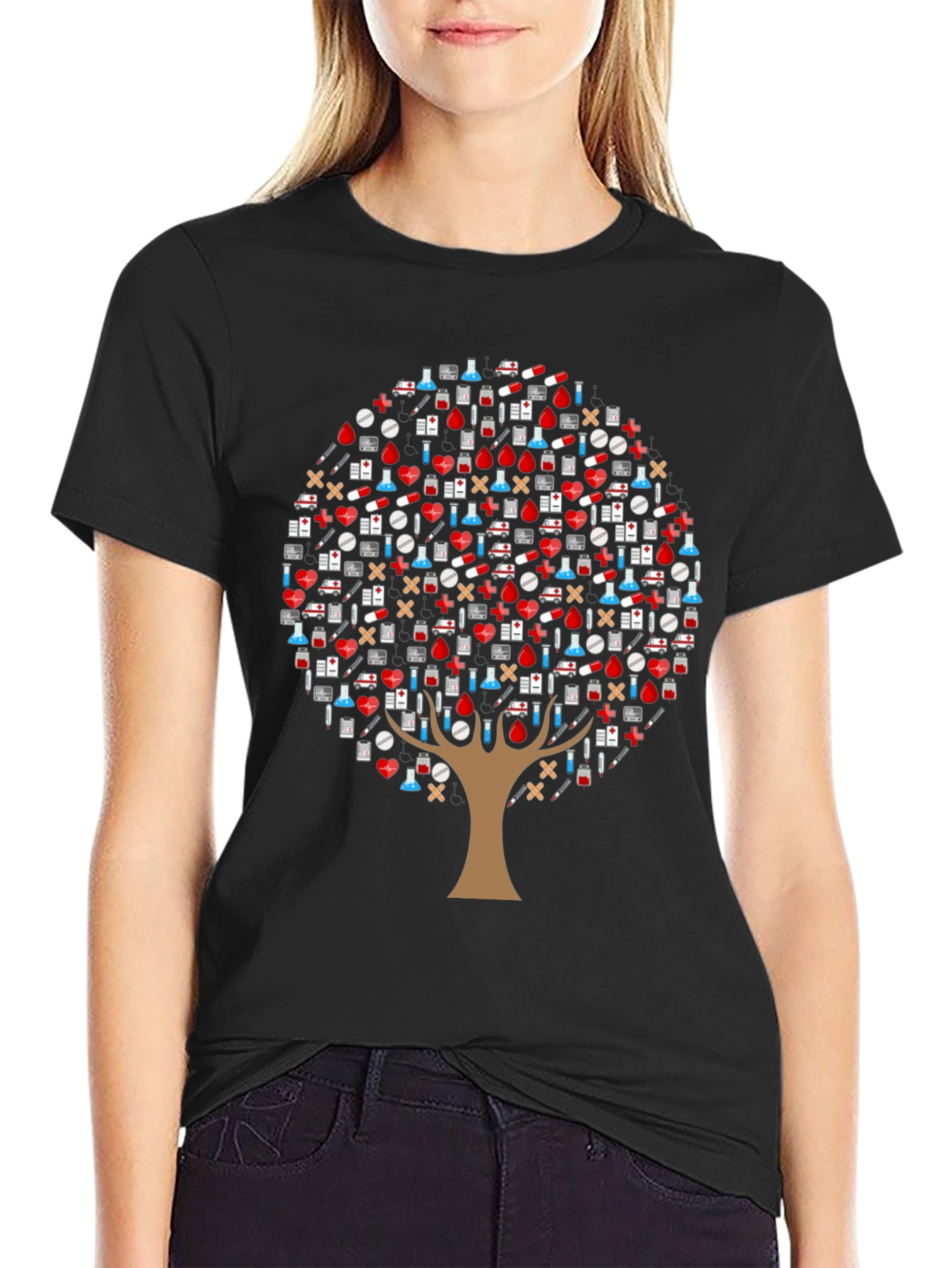 Medical Tree T-Shirt - Healthcare Appreciation