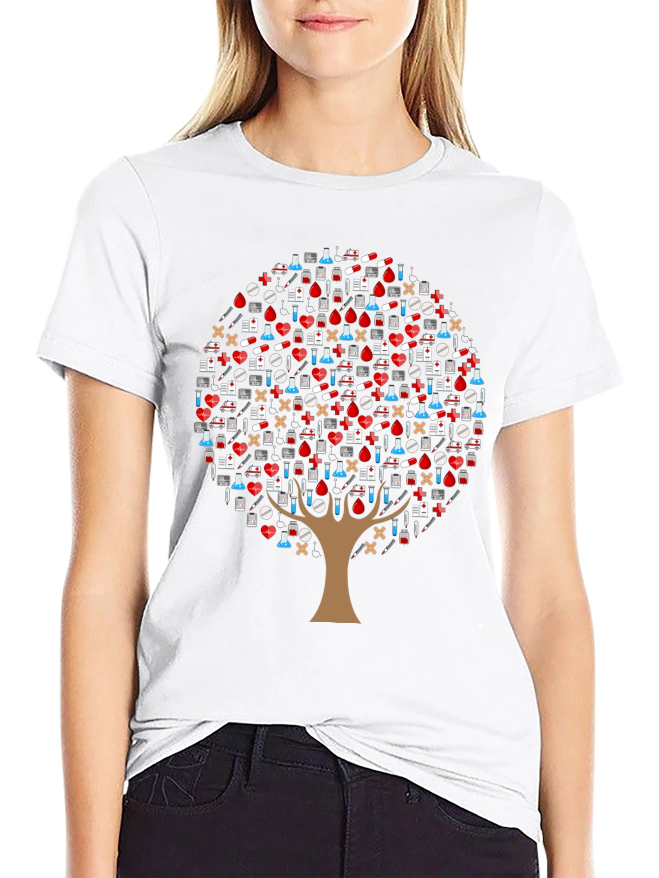 Medical Tree T-Shirt - Healthcare Appreciation