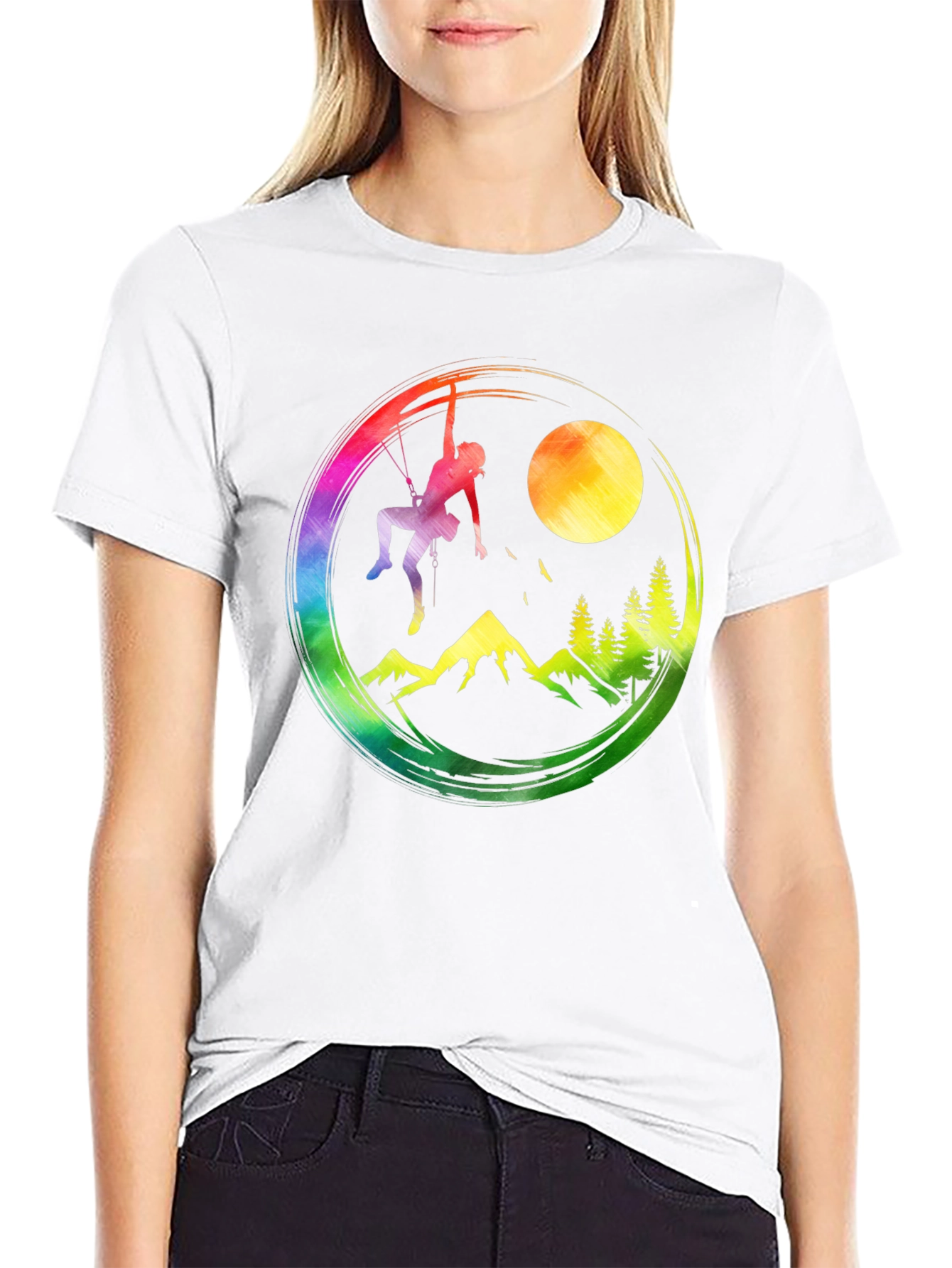 Colorful Climber Graphic T-Shirt