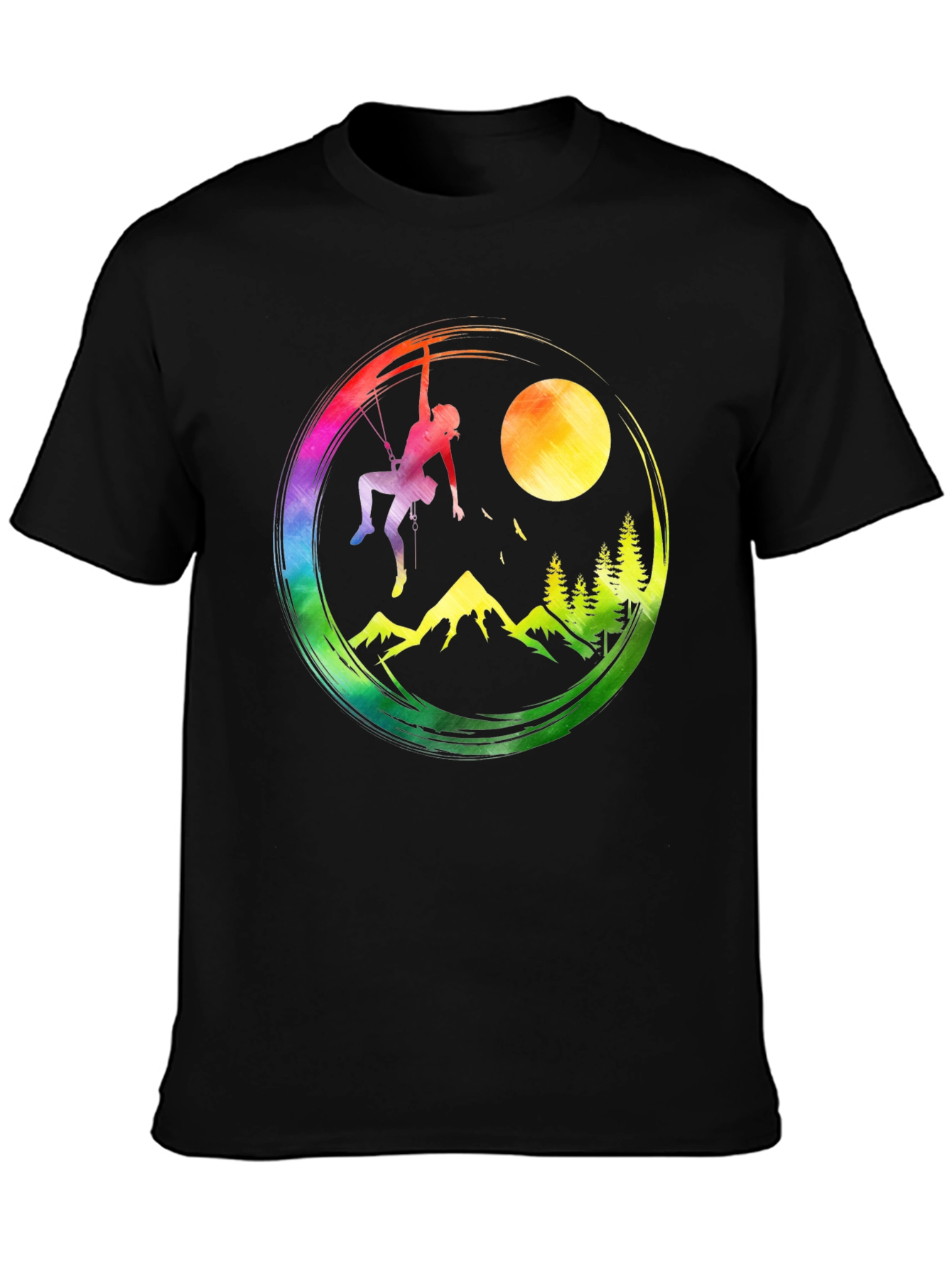 Colorful Climber Graphic T-Shirt