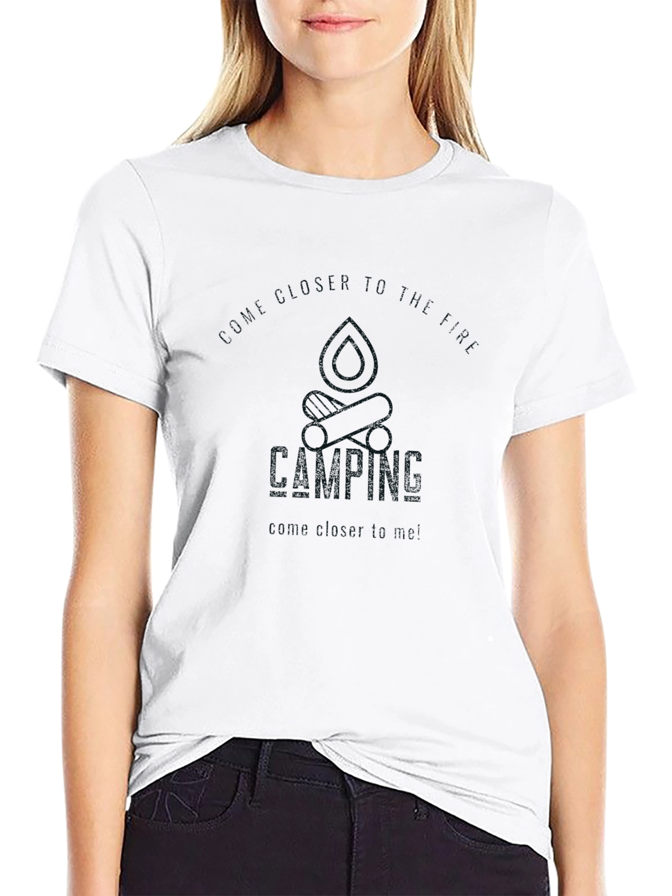 Camping Adventure T-Shirt - Black