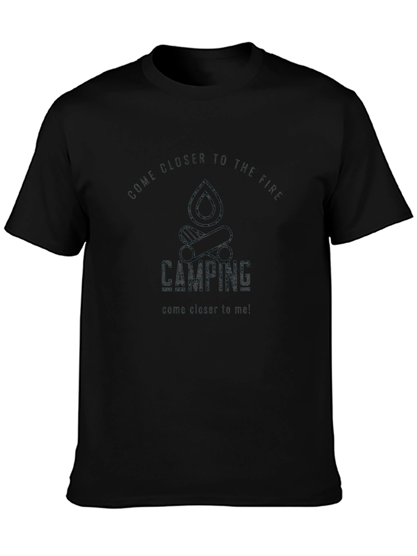 Camping Adventure T-Shirt - Black