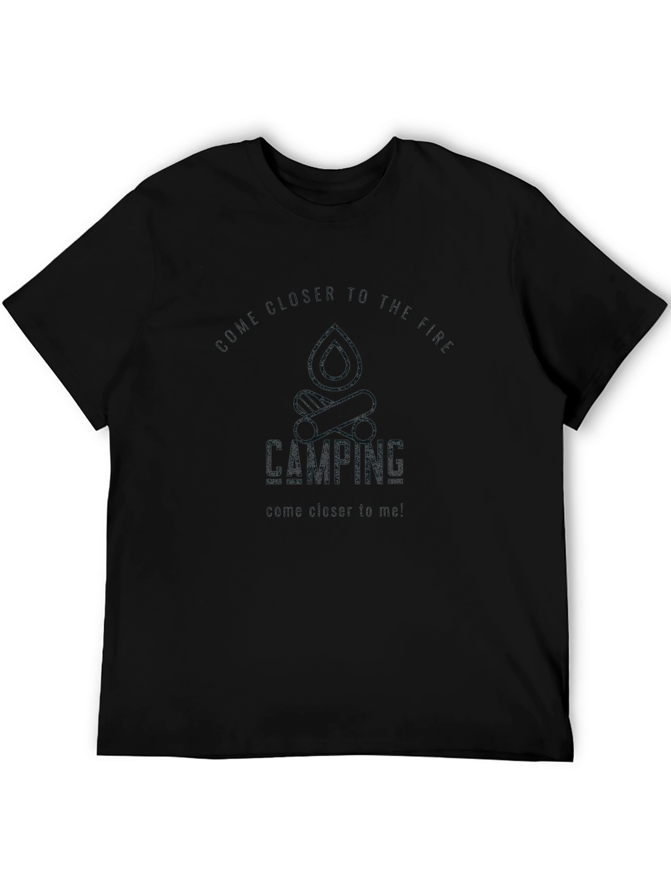 Camping Adventure T-Shirt - Black