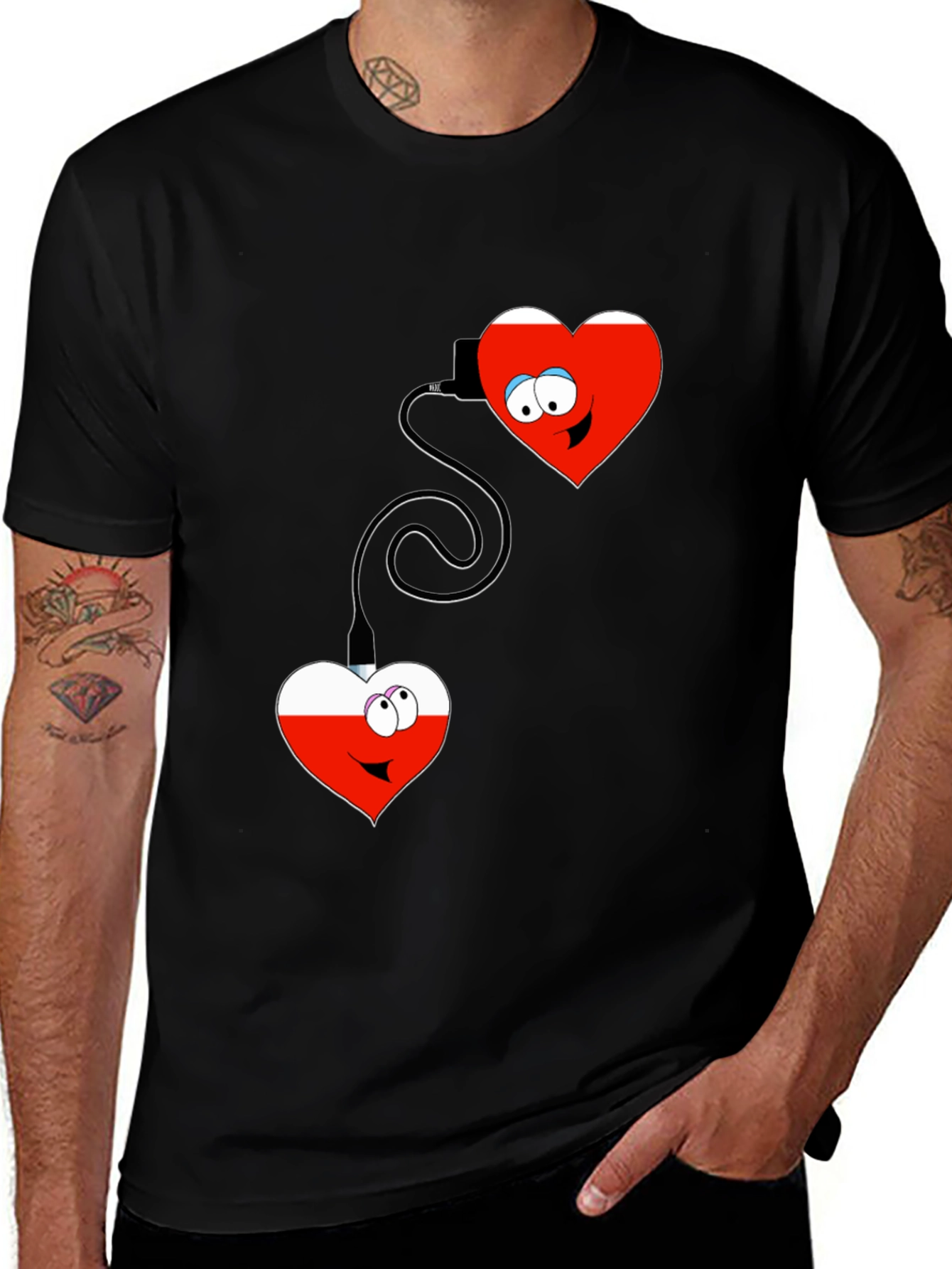 Connected Hearts Graphic T-Shirt