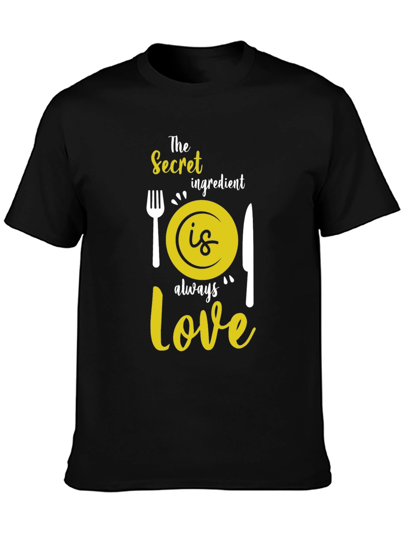 Secret Ingredient Love Graphic Tee - Black