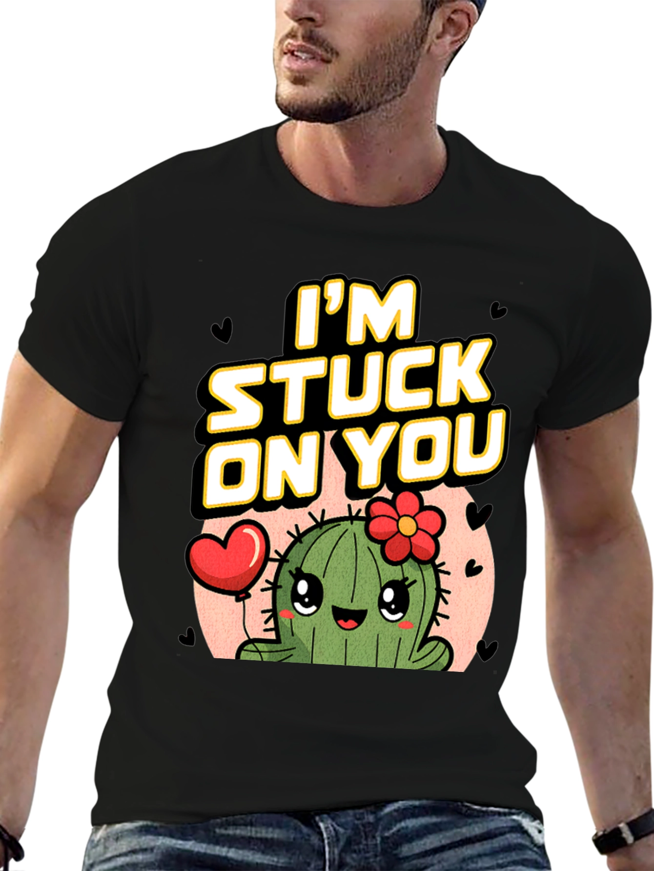 Im Stuck On You Cactus Graphic T-Shirt