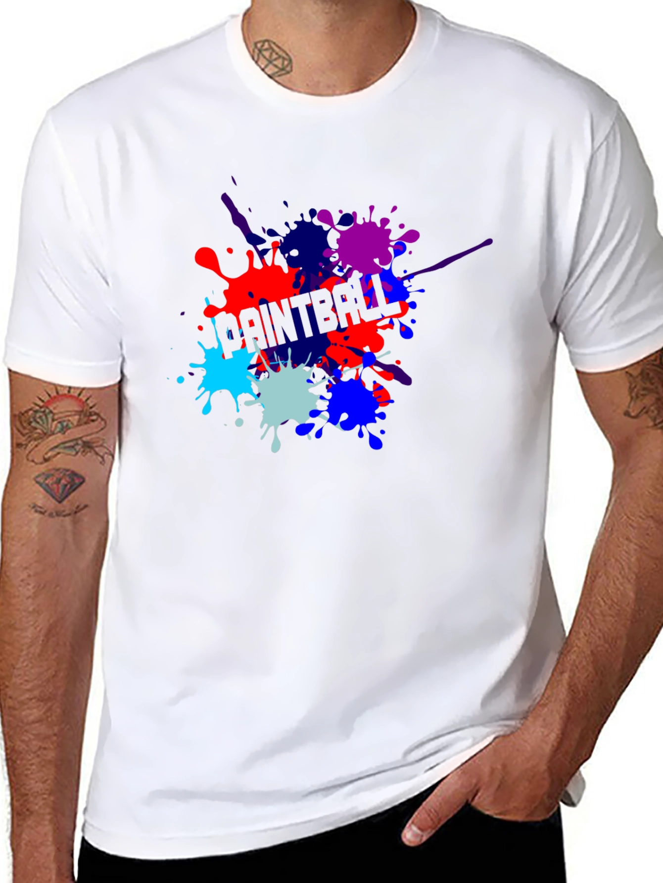 Paintball Splatter T-Shirt - Cool Graphic Tee
