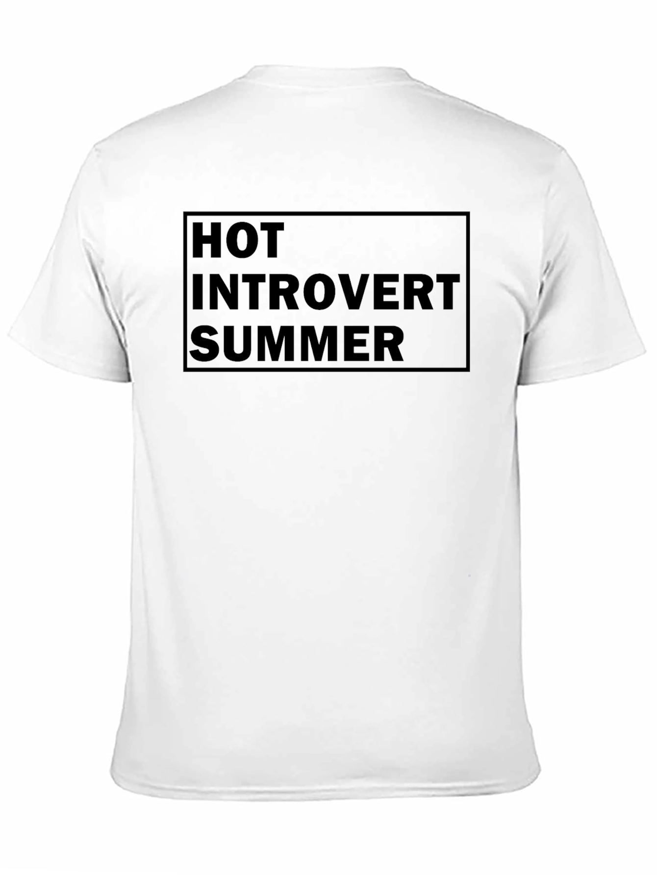 Hot Introvert Summer Black Graphic Tee