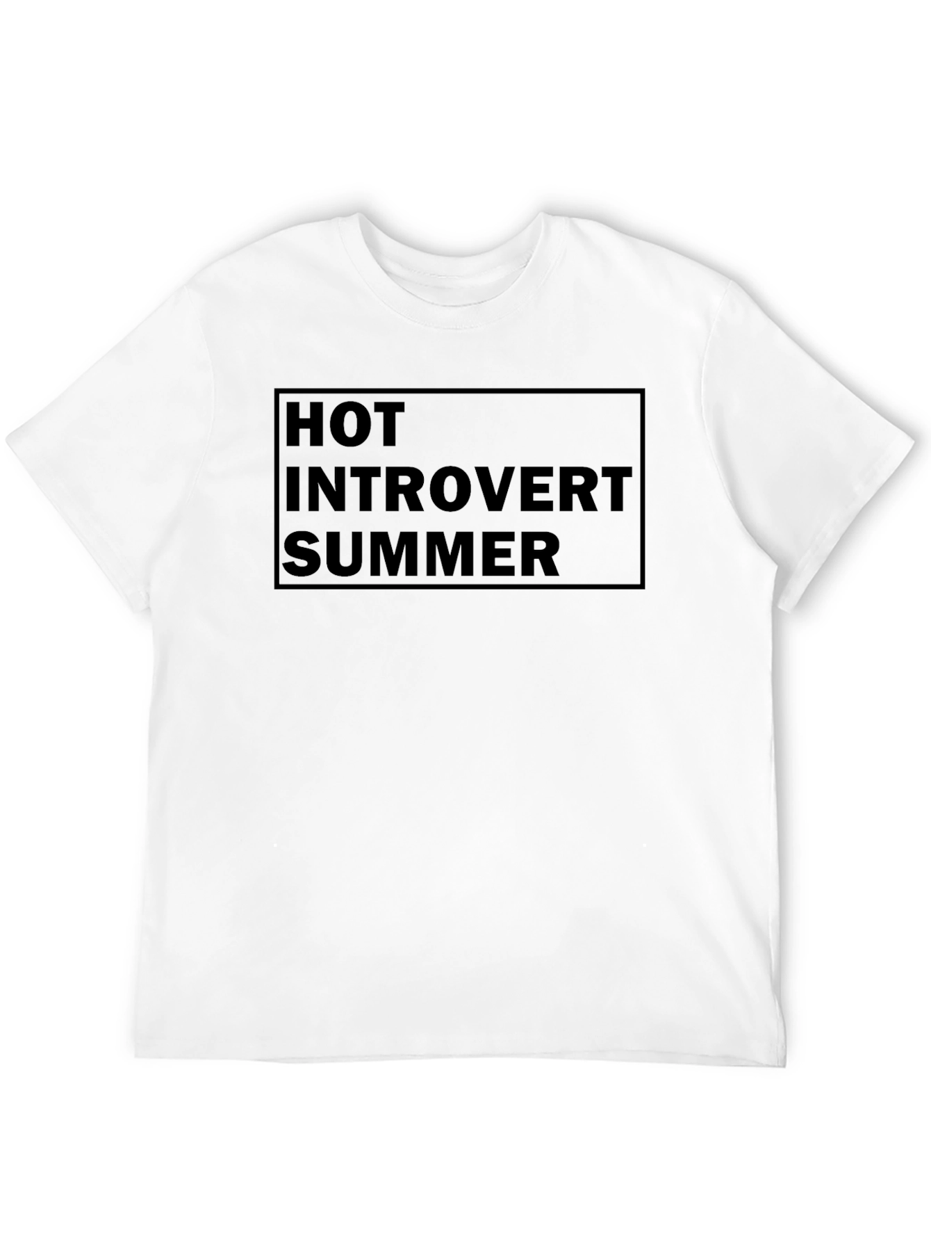 Hot Introvert Summer Black Graphic Tee
