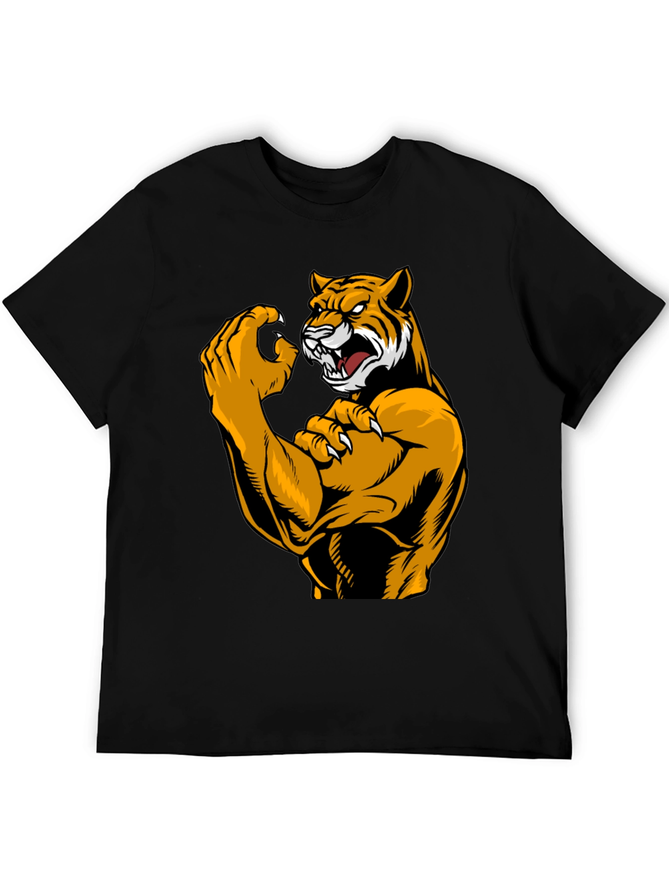 Tiger Muscle Black T-Shirt