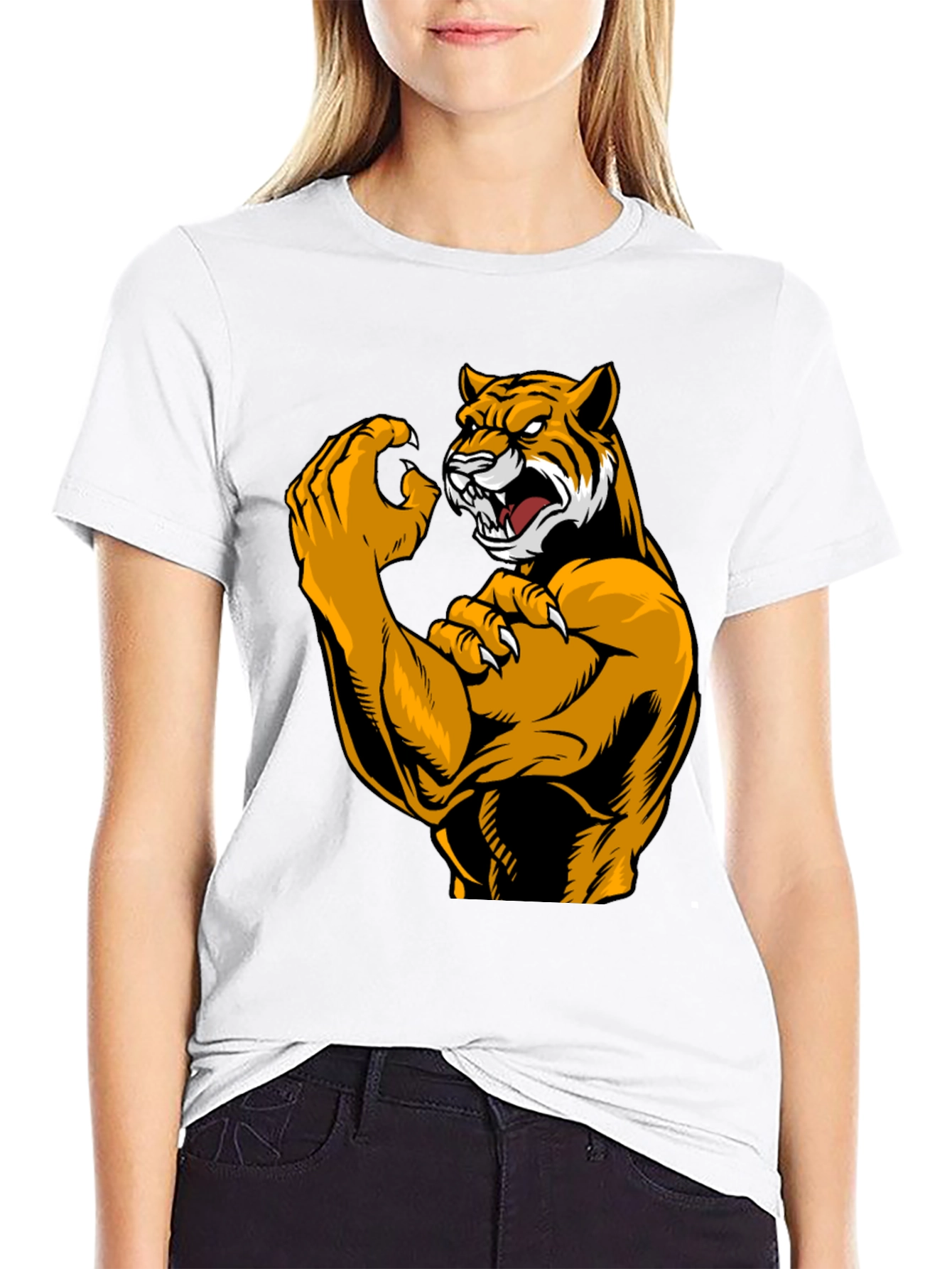 Tiger Muscle Black T-Shirt