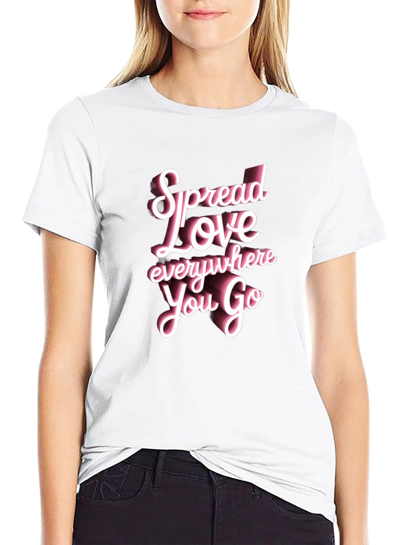 Spread Love Graphic Tee - Black