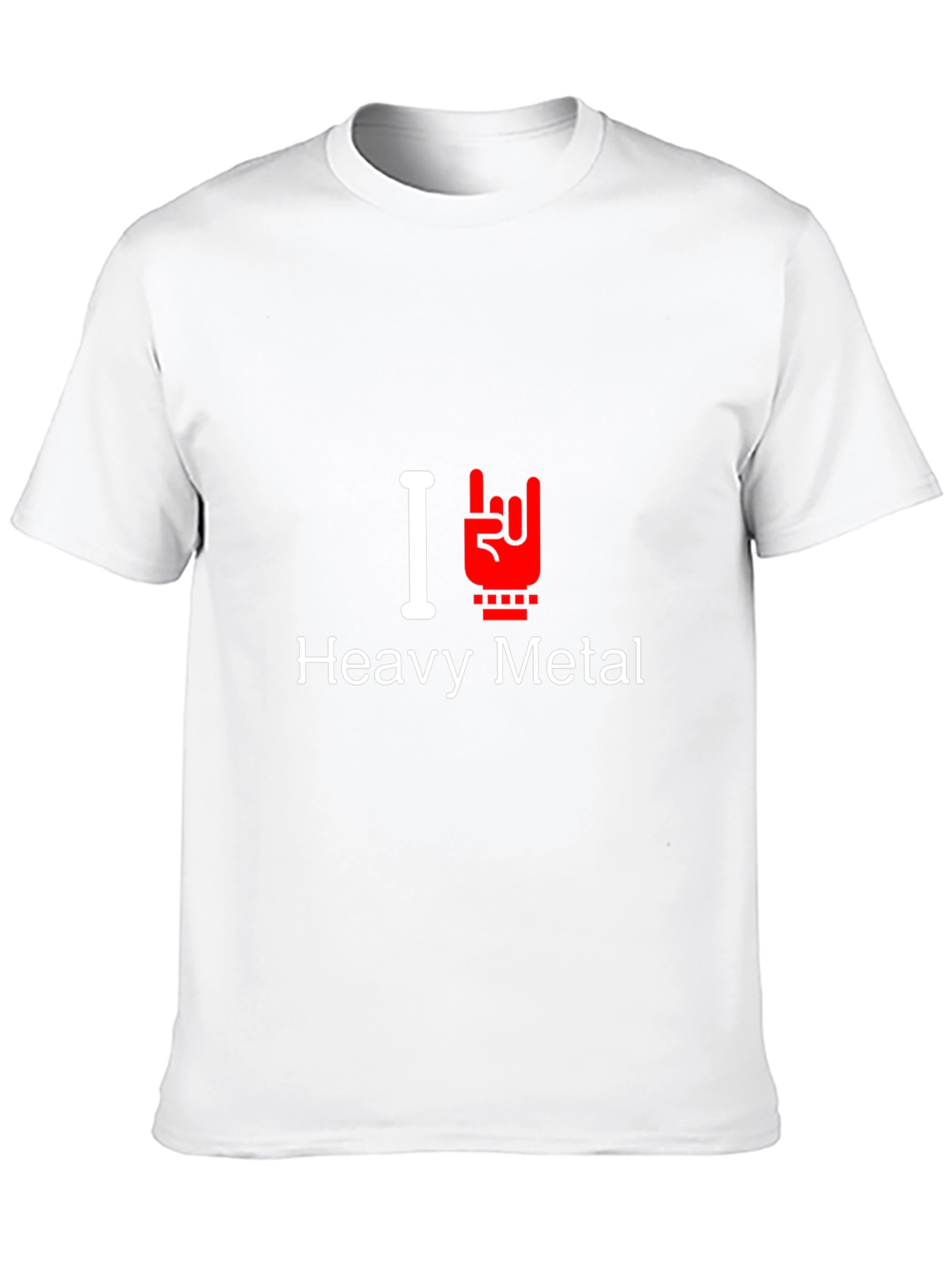 I Love Heavy Metal Black T-Shirt
