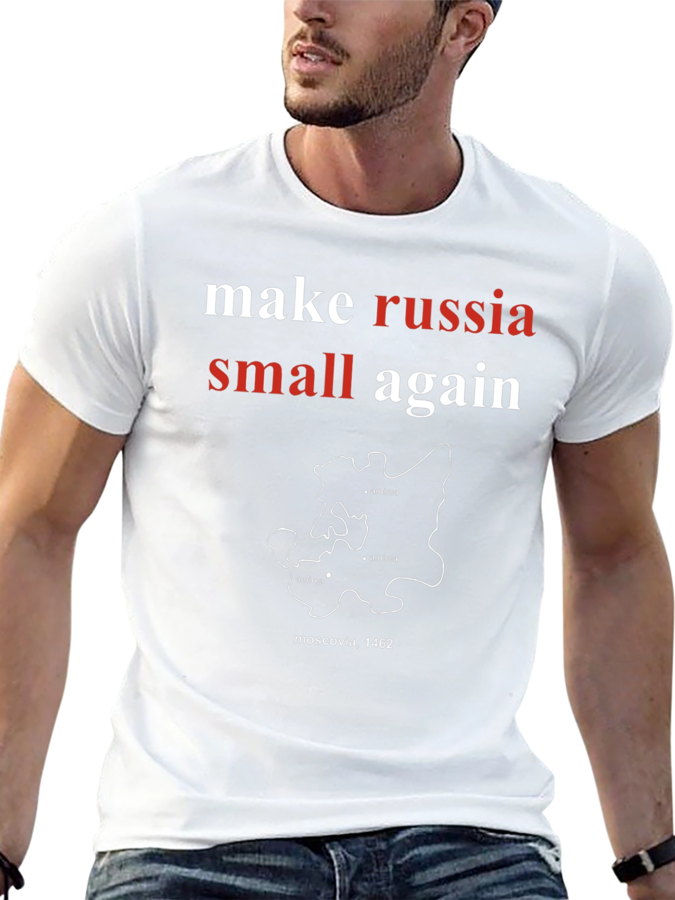 Make Russia Small Again T-Shirt - Black Cotton Tee