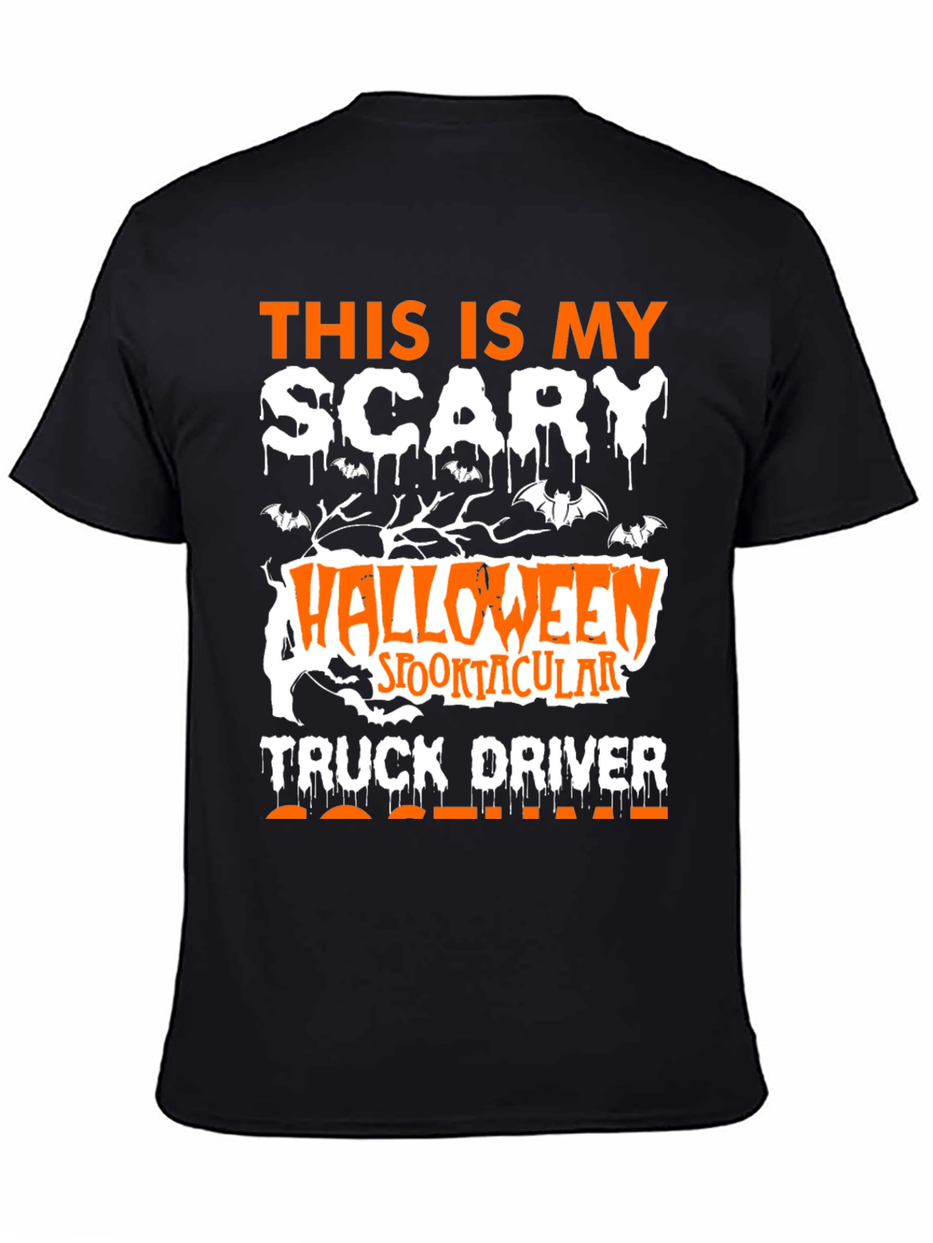 Scary Halloween Truck Driver T-Shirt