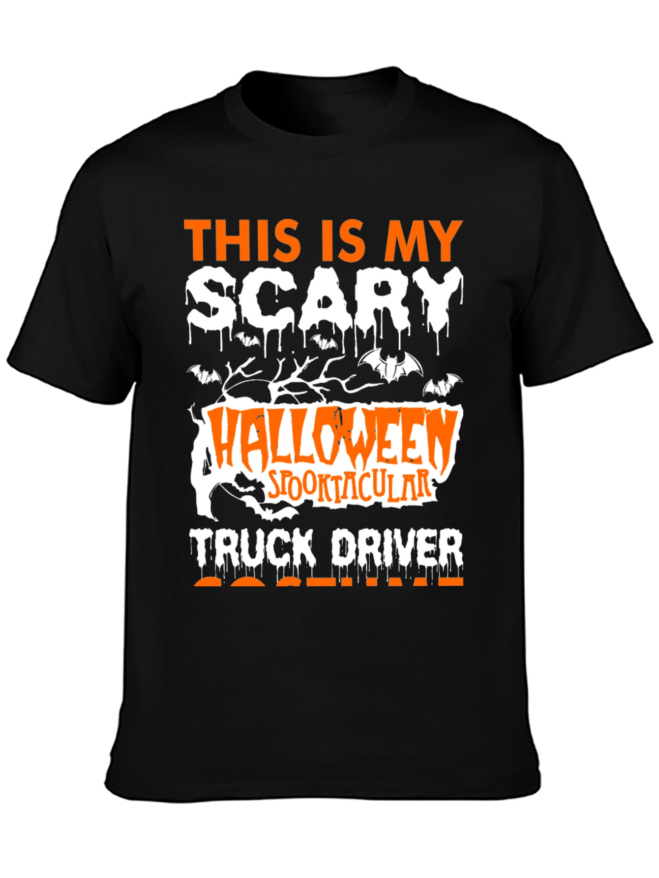 Scary Halloween Truck Driver T-Shirt