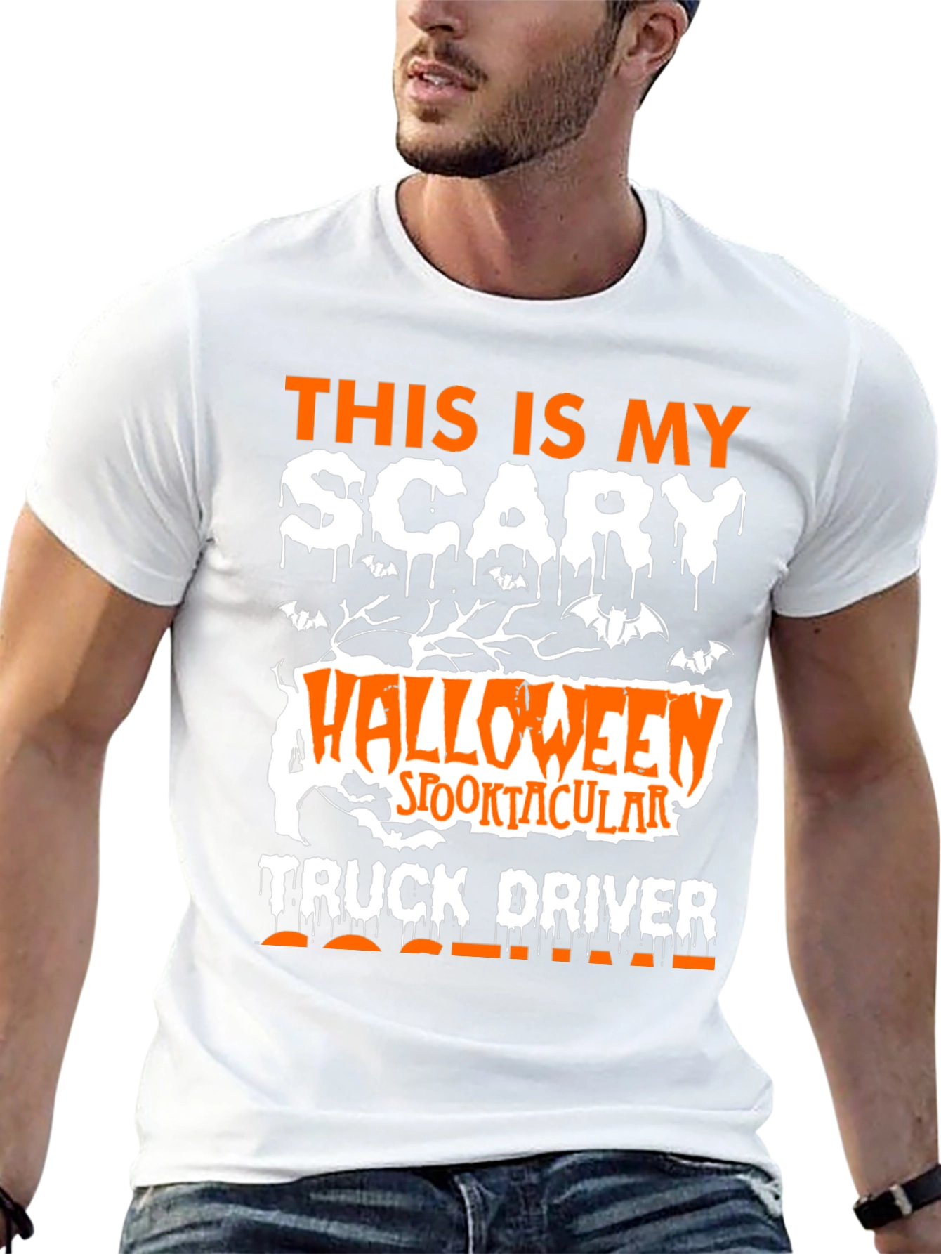 Scary Halloween Truck Driver T-Shirt